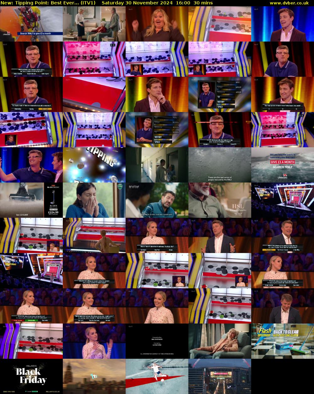 Tipping Point: Best Ever... (ITV1) Saturday 30 November 2024 16:00 - 16:30