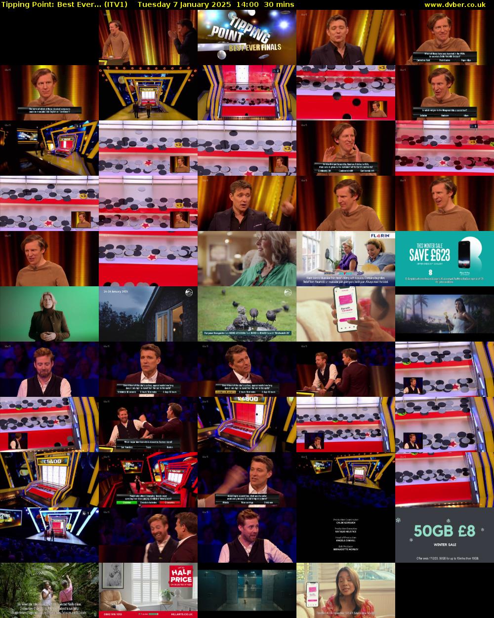 Tipping Point: Best Ever... (ITV1) Tuesday 7 January 2025 14:00 - 14:30