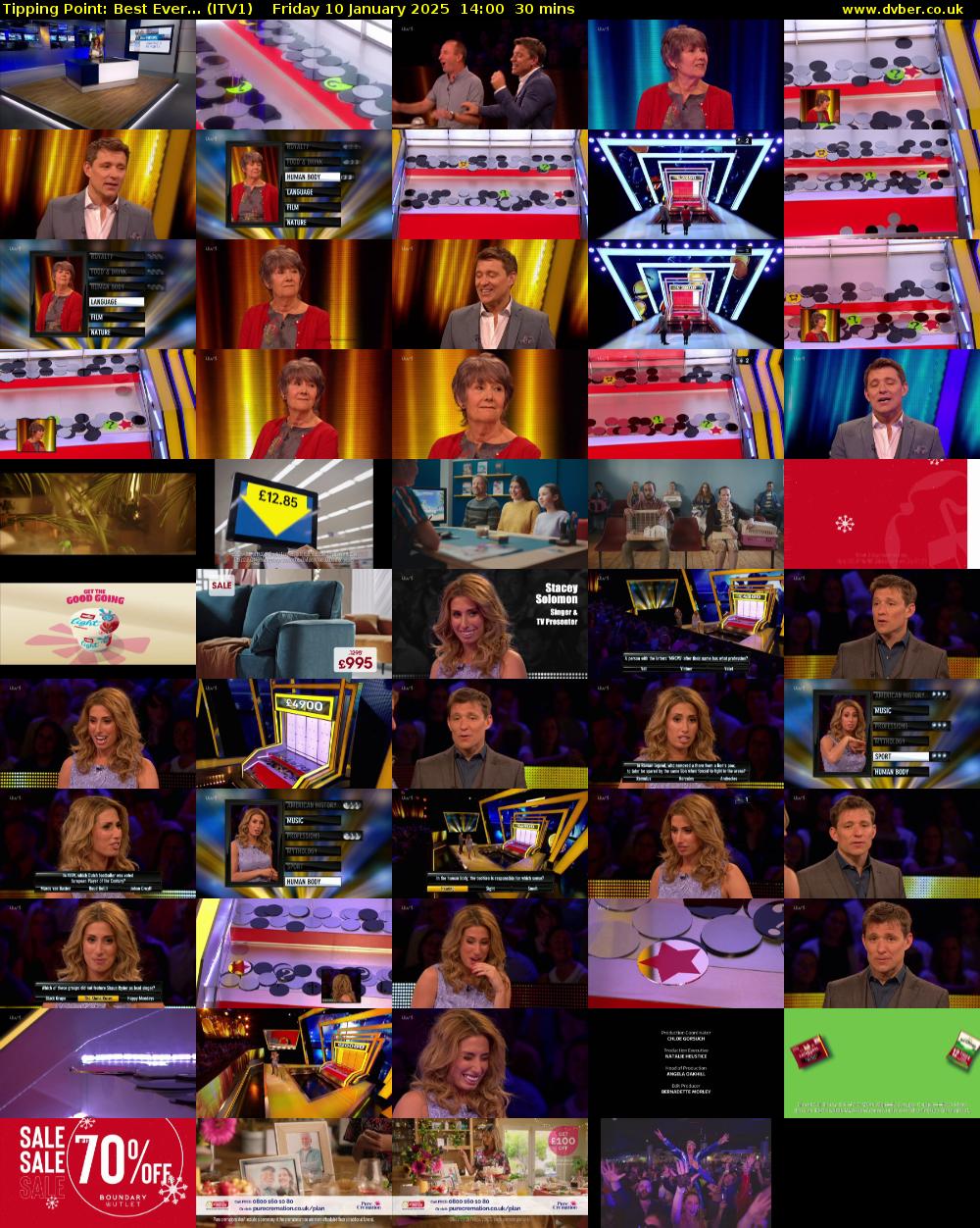 Tipping Point: Best Ever... (ITV1) Friday 10 January 2025 14:00 - 14:30