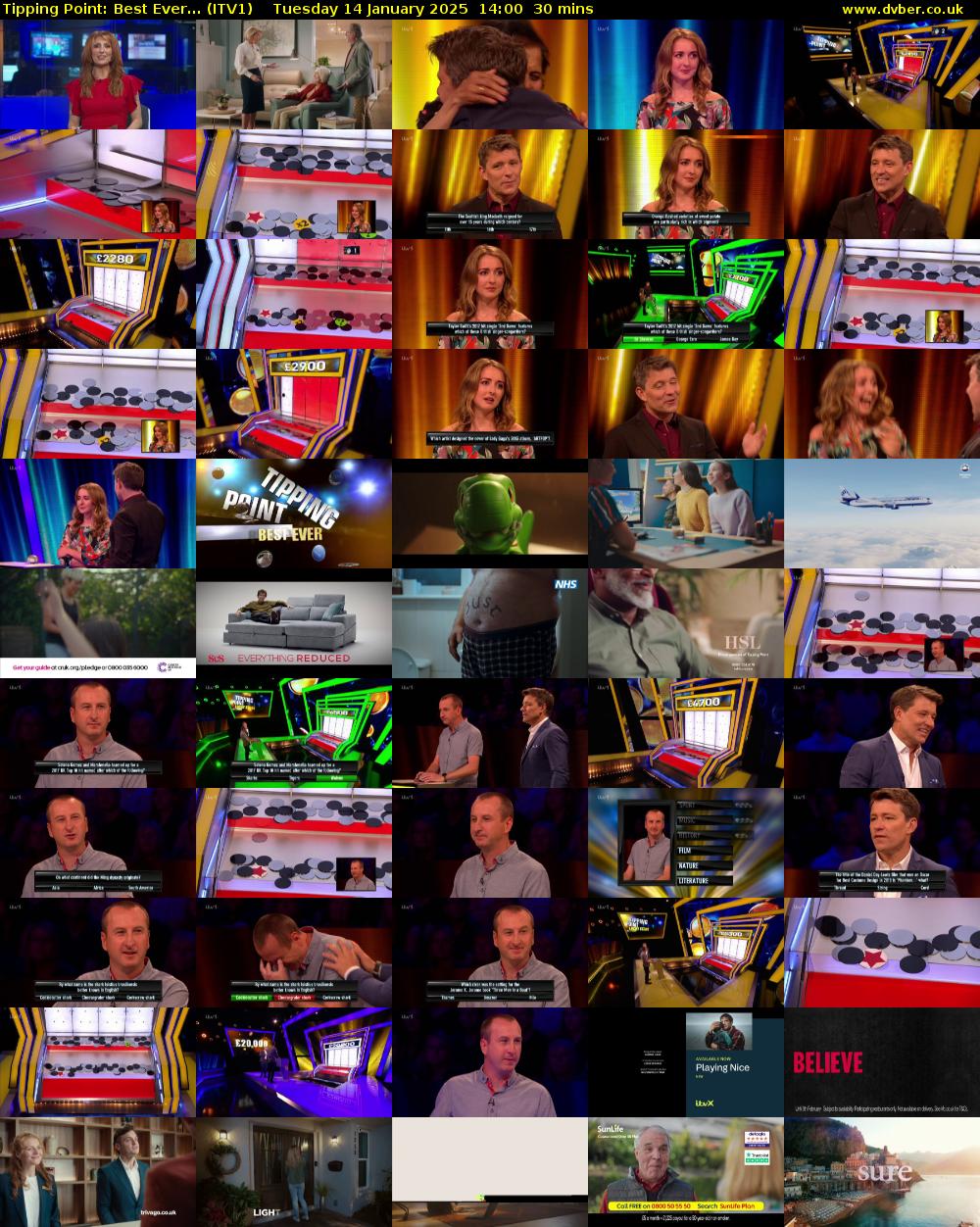 Tipping Point: Best Ever... (ITV1) Tuesday 14 January 2025 14:00 - 14:30