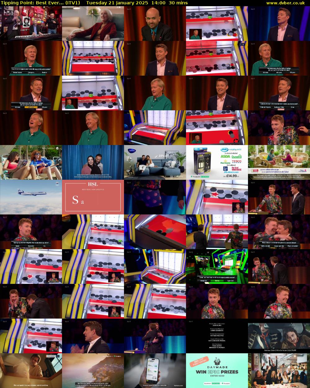 Tipping Point: Best Ever... (ITV1) Tuesday 21 January 2025 14:00 - 14:30