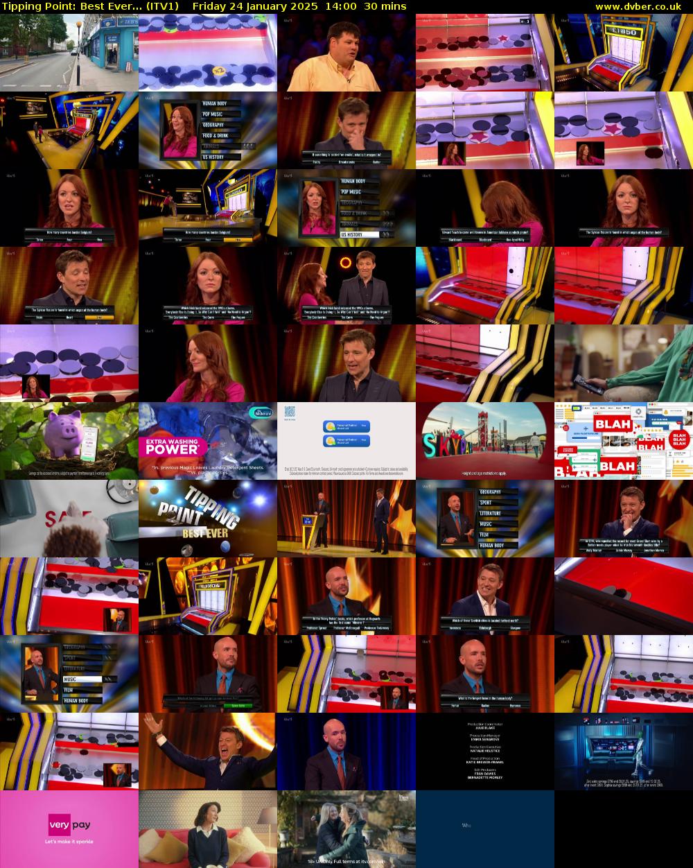 Tipping Point: Best Ever... (ITV1) Friday 24 January 2025 14:00 - 14:30