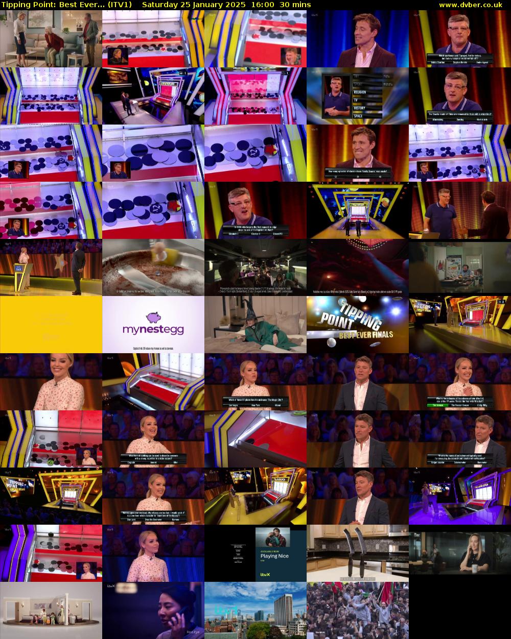 Tipping Point: Best Ever... (ITV1) Saturday 25 January 2025 16:00 - 16:30