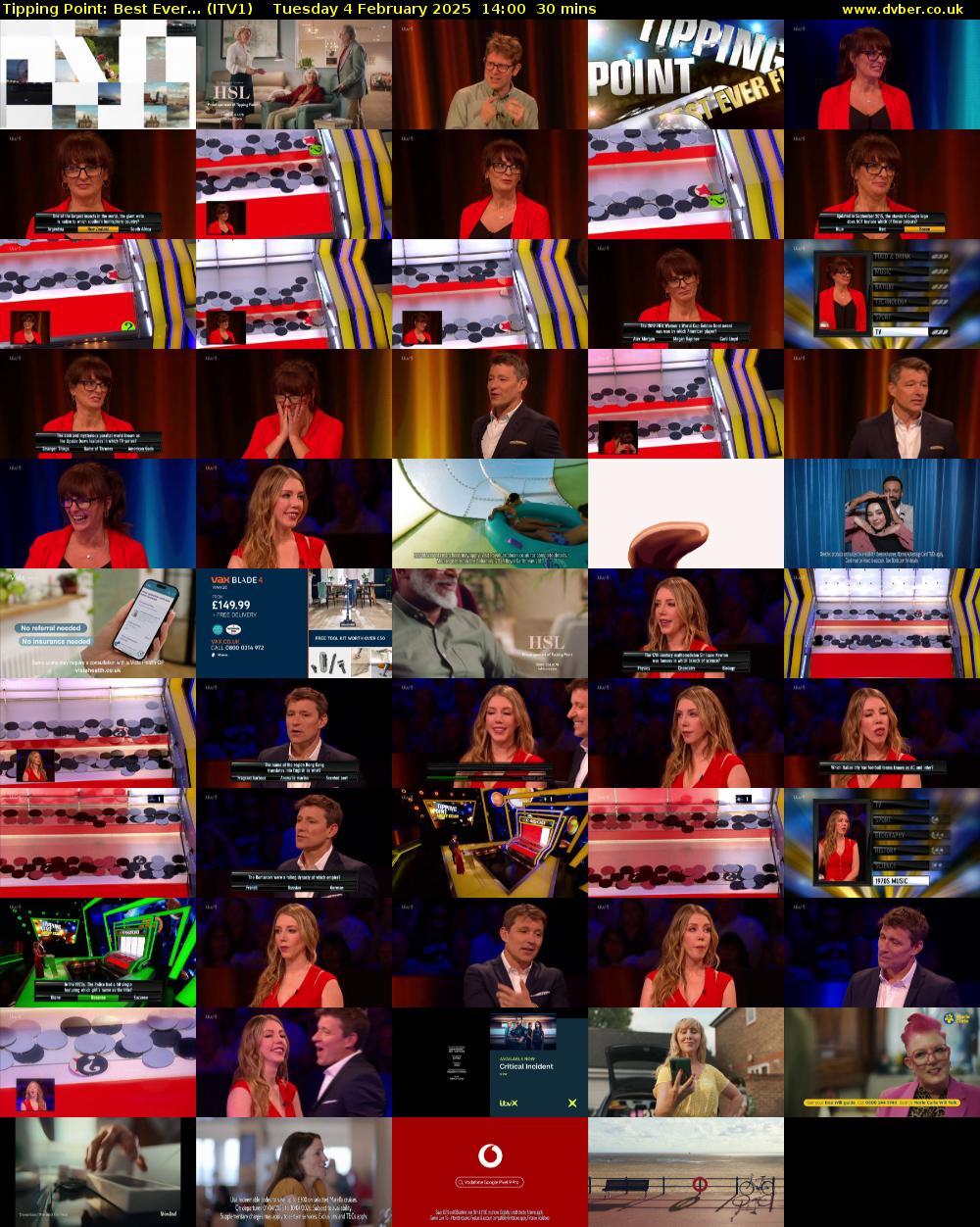 Tipping Point: Best Ever... (ITV1) Tuesday 4 February 2025 14:00 - 14:30