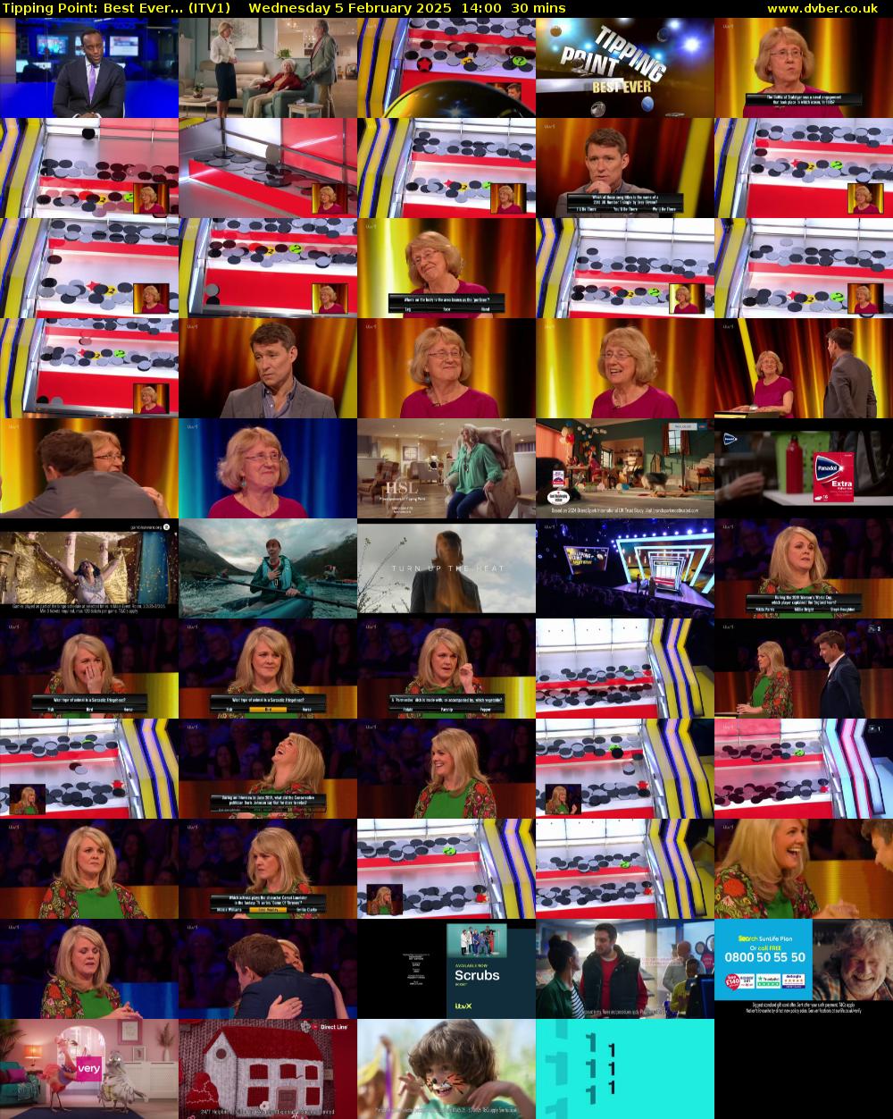 Tipping Point: Best Ever... (ITV1) Wednesday 5 February 2025 14:00 - 14:30