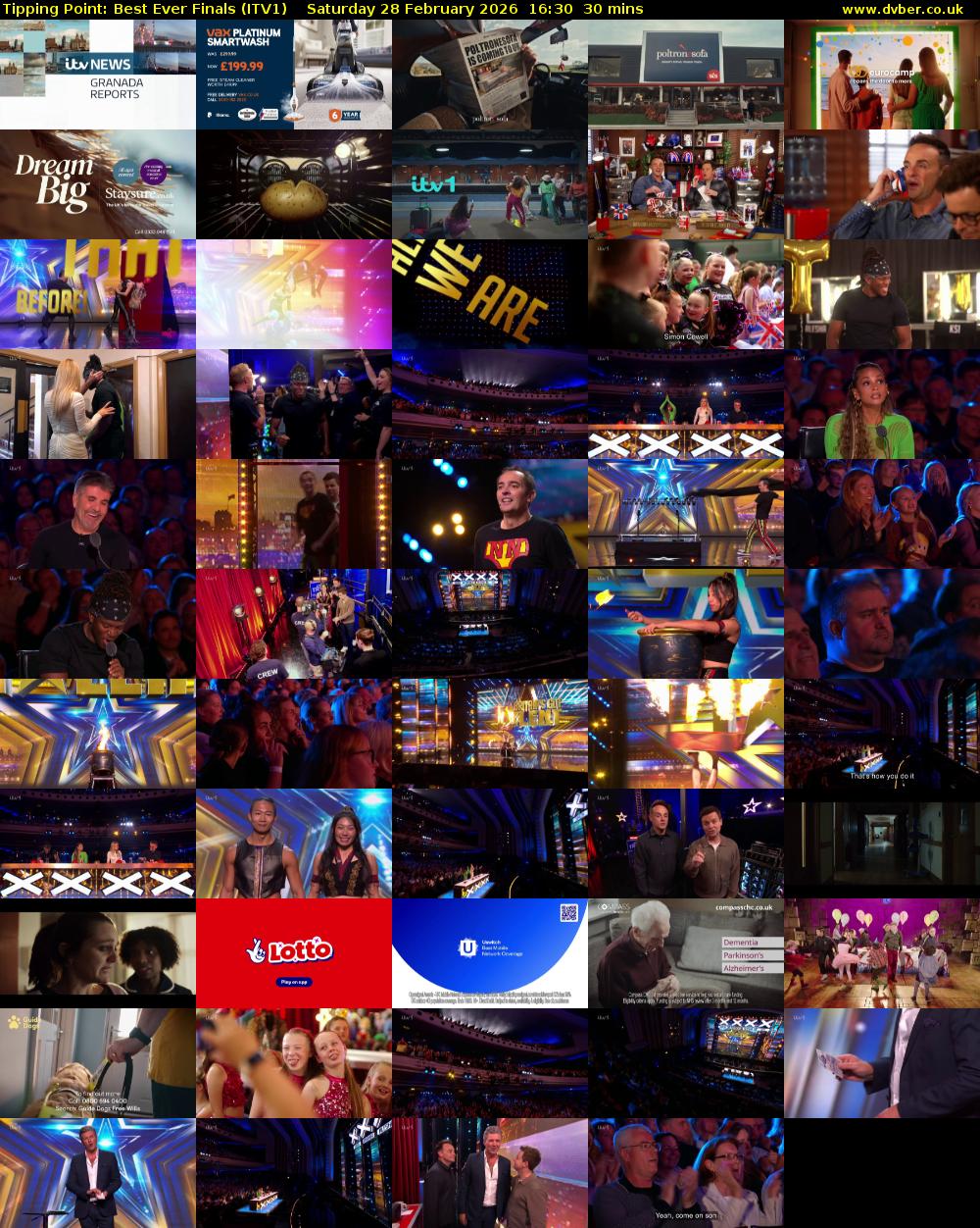 Tipping Point: Best Ever Finals (ITV1) Saturday 28 February 2026 16:30 - 17:00