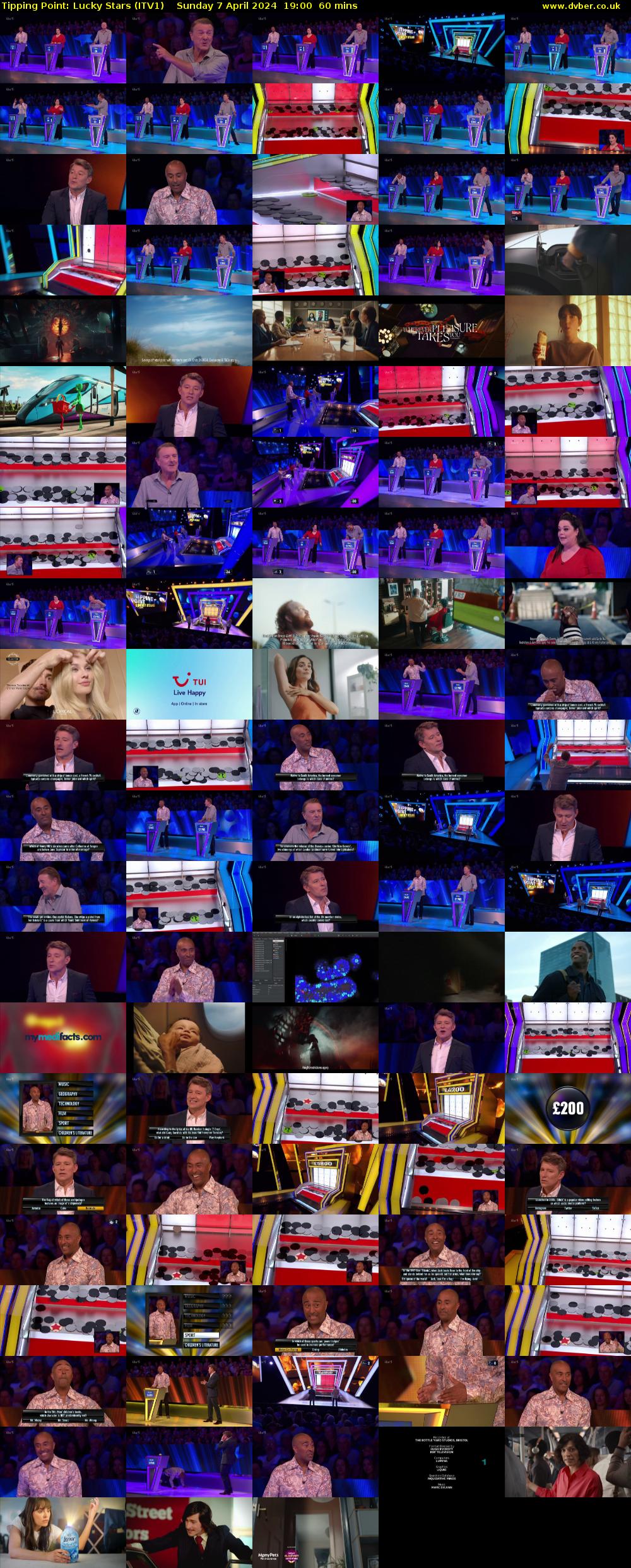 Tipping Point: Lucky Stars (ITV1) Sunday 7 April 2024 19:00 - 20:00