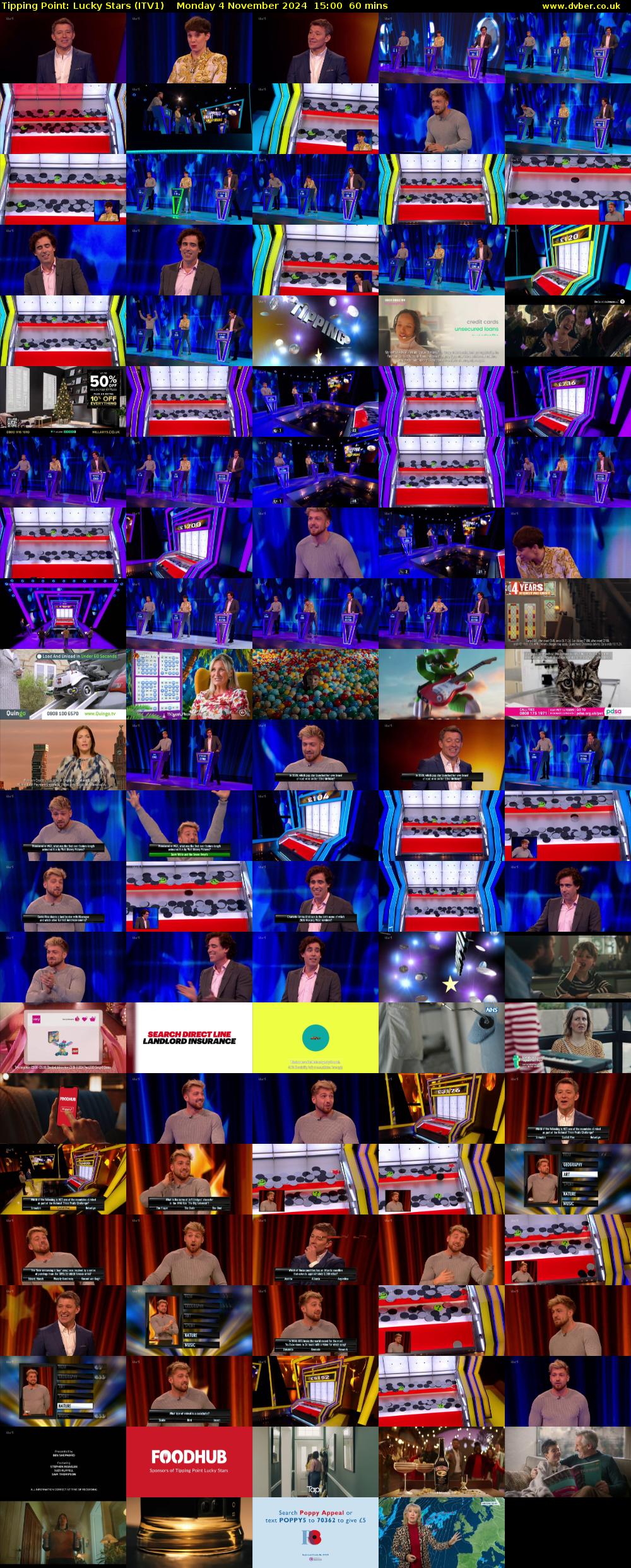 Tipping Point: Lucky Stars (ITV1) Monday 4 November 2024 15:00 - 16:00