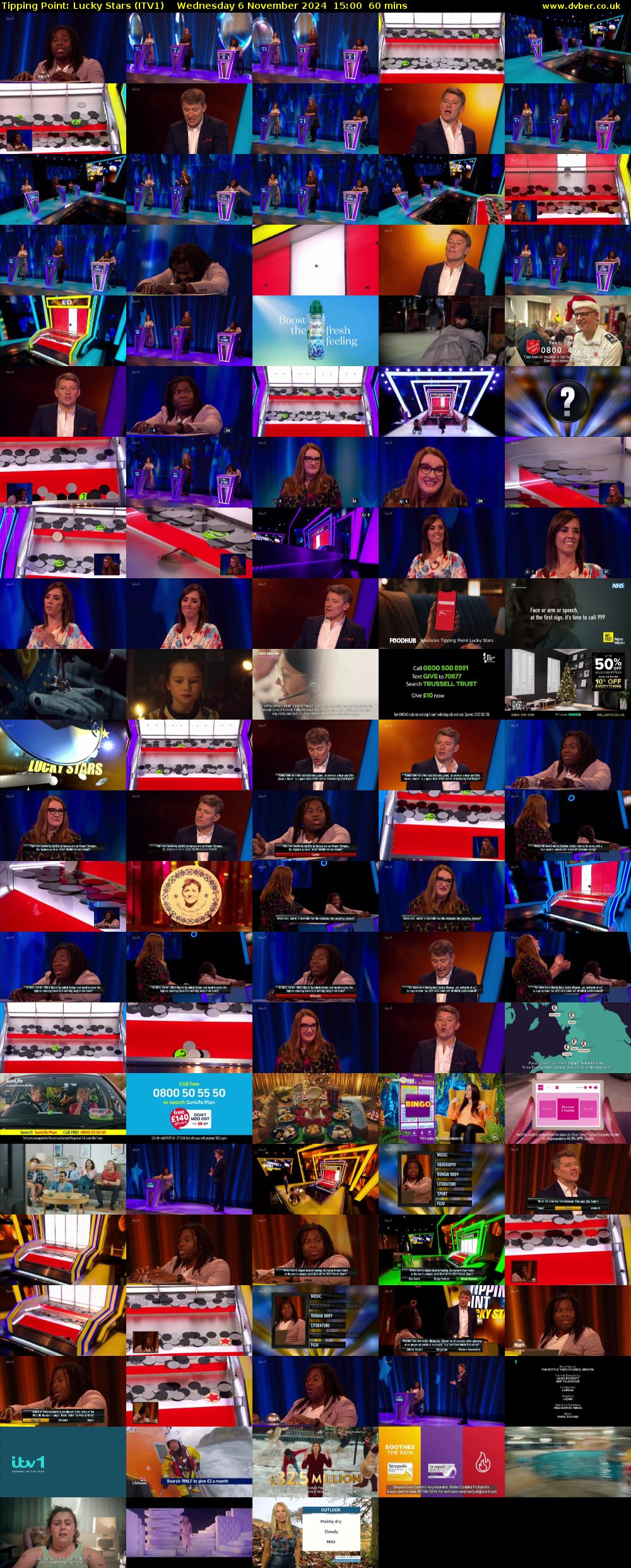 Tipping Point: Lucky Stars (ITV1) Wednesday 6 November 2024 15:00 - 16:00