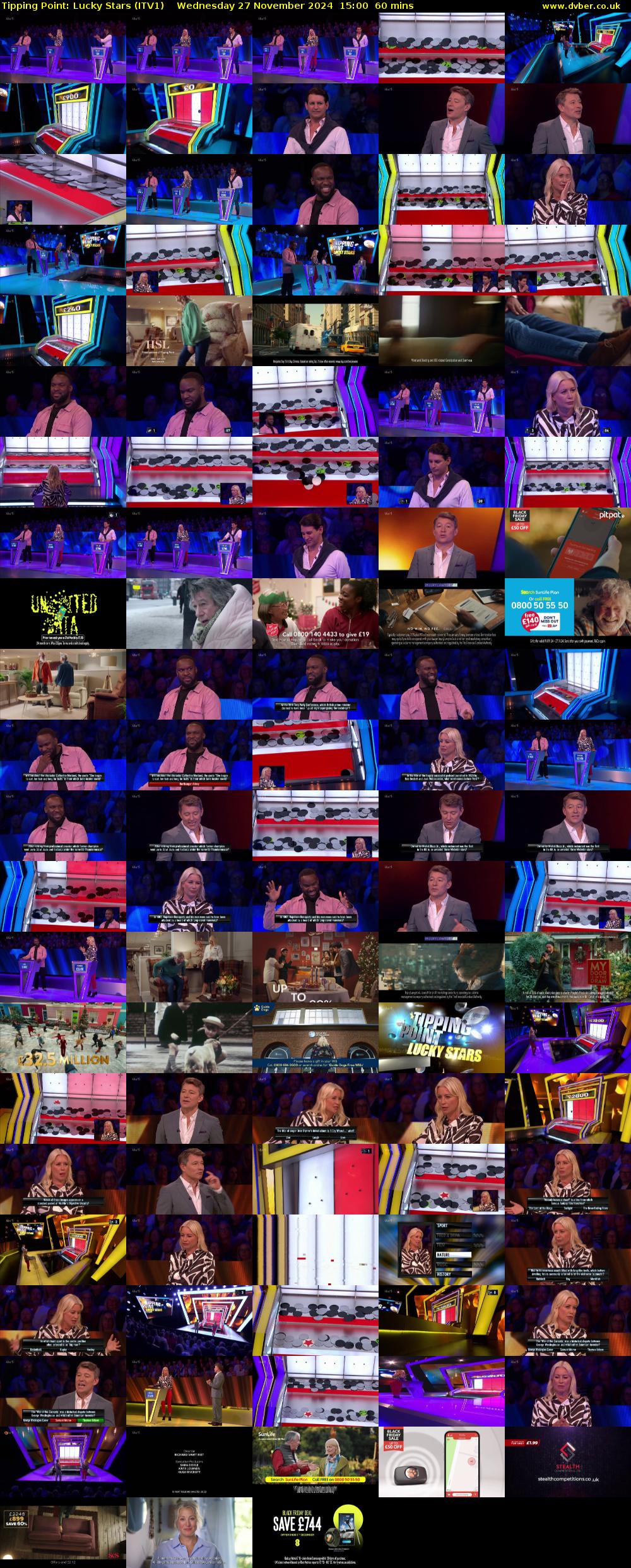 Tipping Point: Lucky Stars (ITV1) Wednesday 27 November 2024 15:00 - 16:00