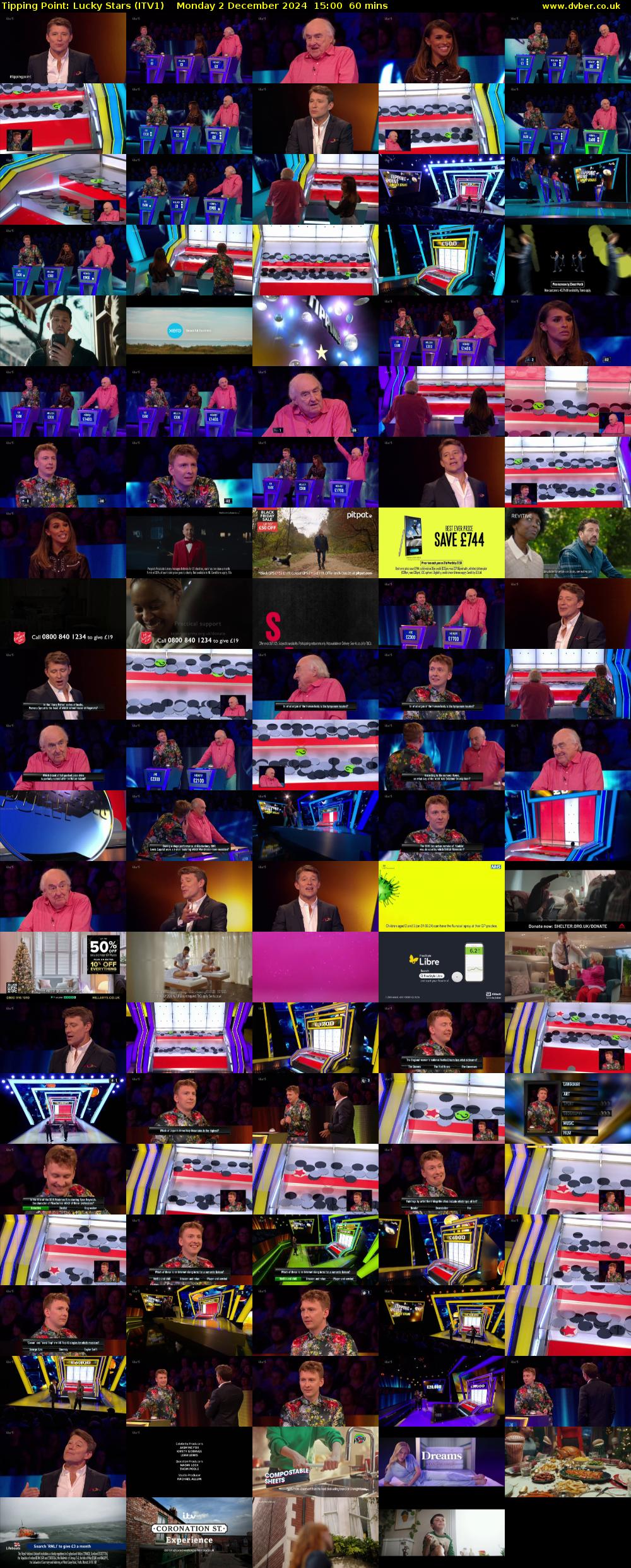 Tipping Point: Lucky Stars (ITV1) Monday 2 December 2024 15:00 - 16:00