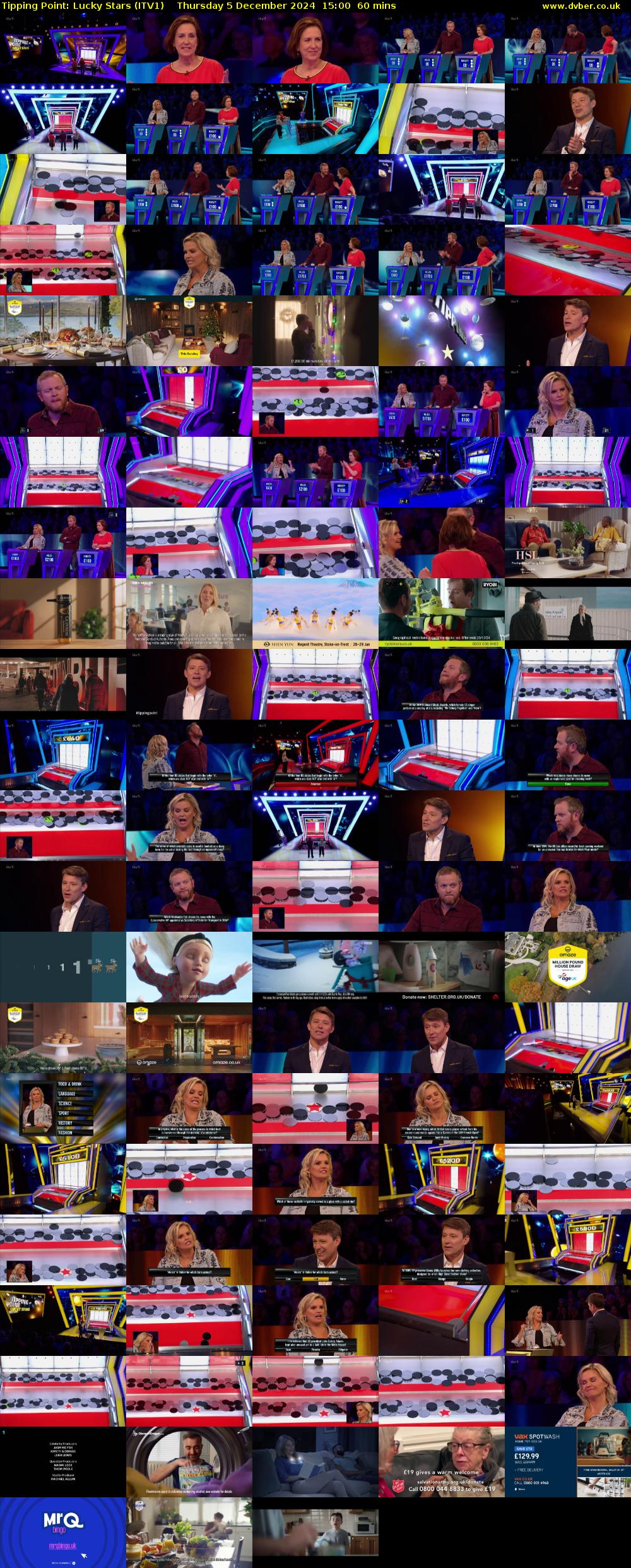 Tipping Point: Lucky Stars (ITV1) Thursday 5 December 2024 15:00 - 16:00