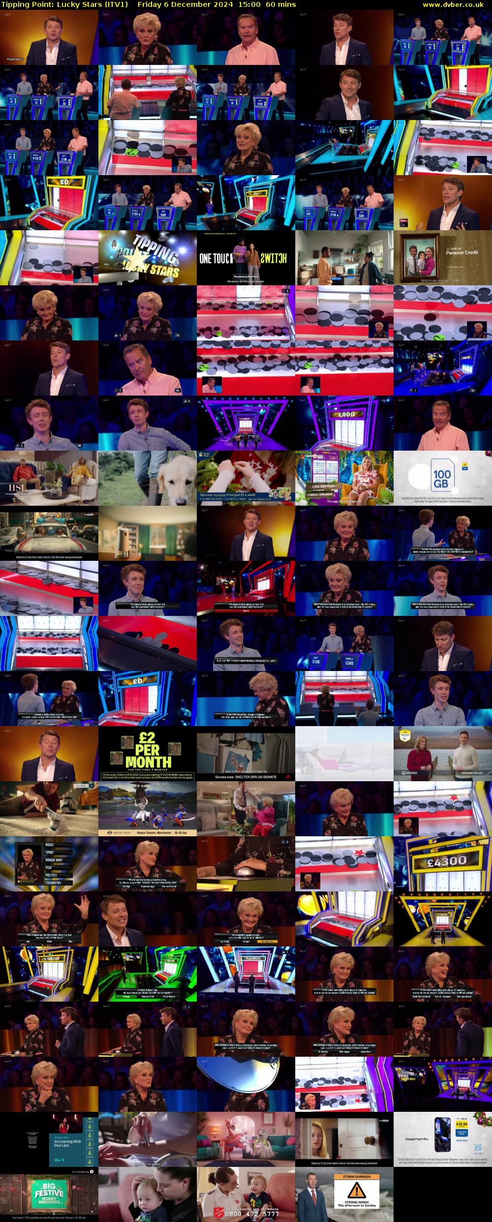 Tipping Point: Lucky Stars (ITV1) Friday 6 December 2024 15:00 - 16:00
