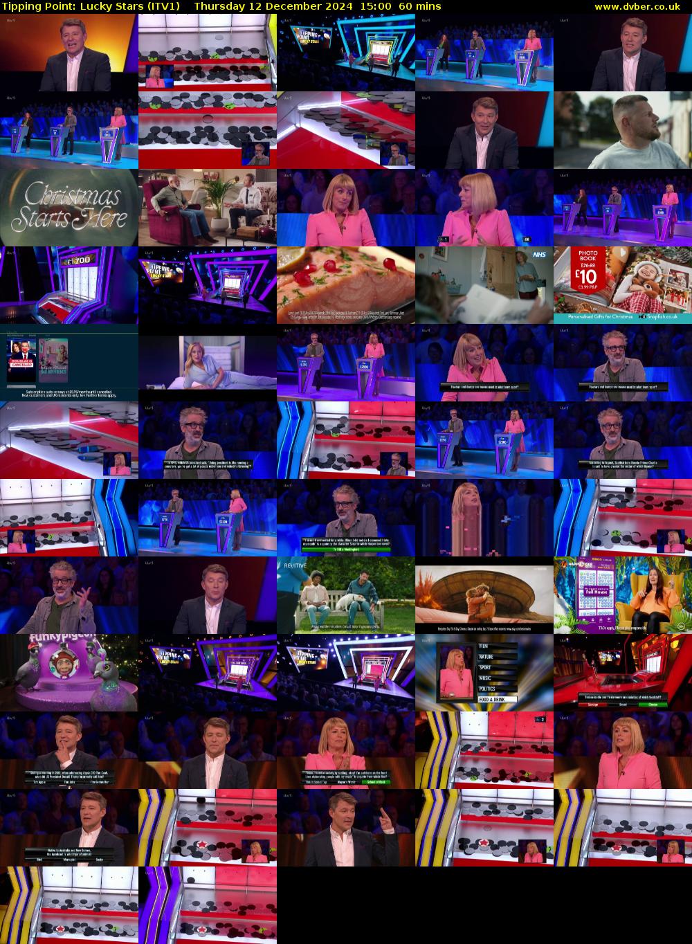 Tipping Point: Lucky Stars (ITV1) Thursday 12 December 2024 15:00 - 16:00