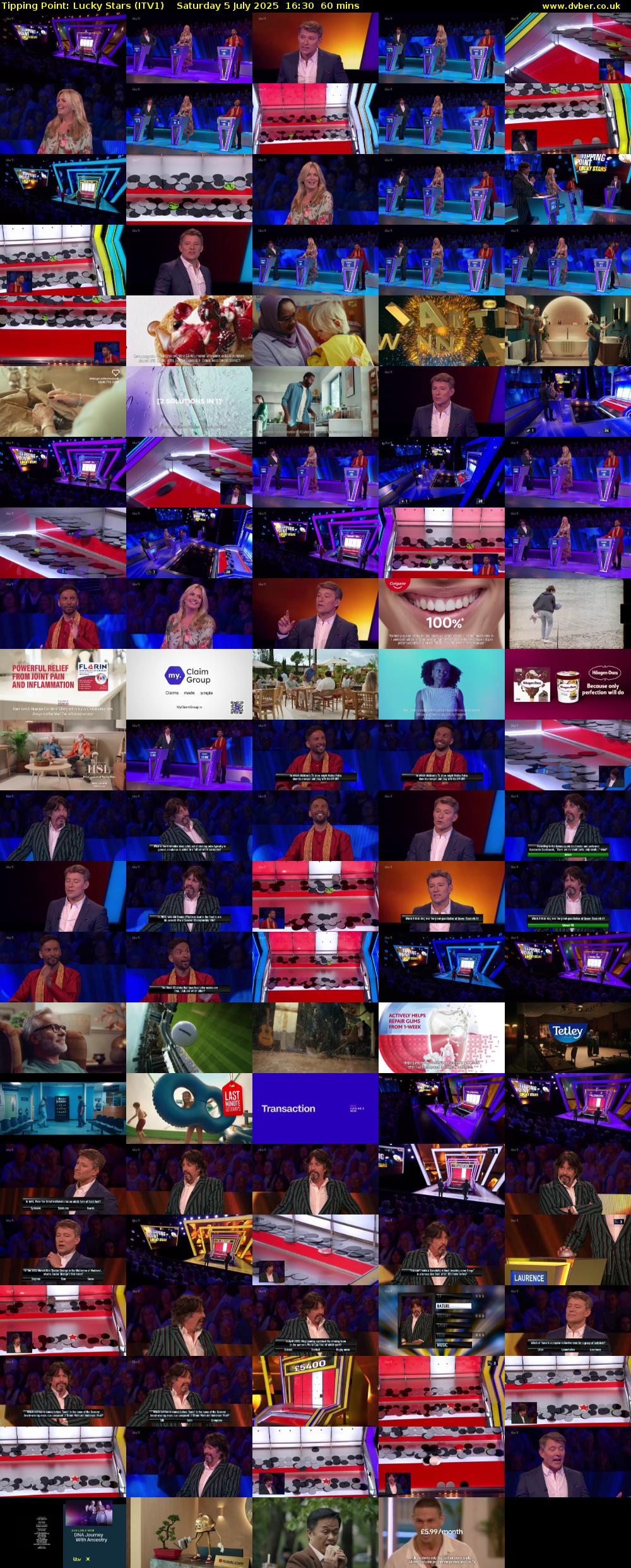 Tipping Point: Lucky Stars (ITV1) Saturday 5 July 2025 16:30 - 17:30