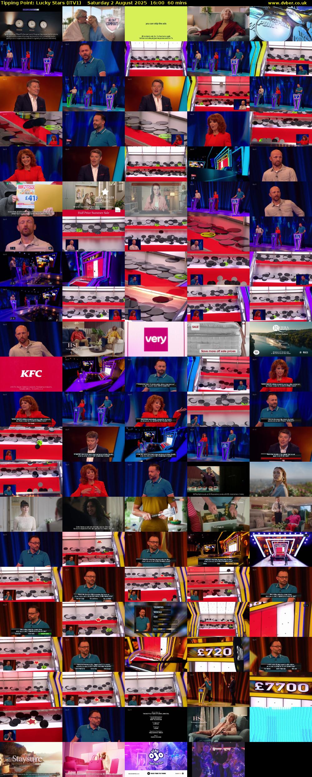 Tipping Point: Lucky Stars (ITV1) Saturday 2 August 2025 16:00 - 17:00