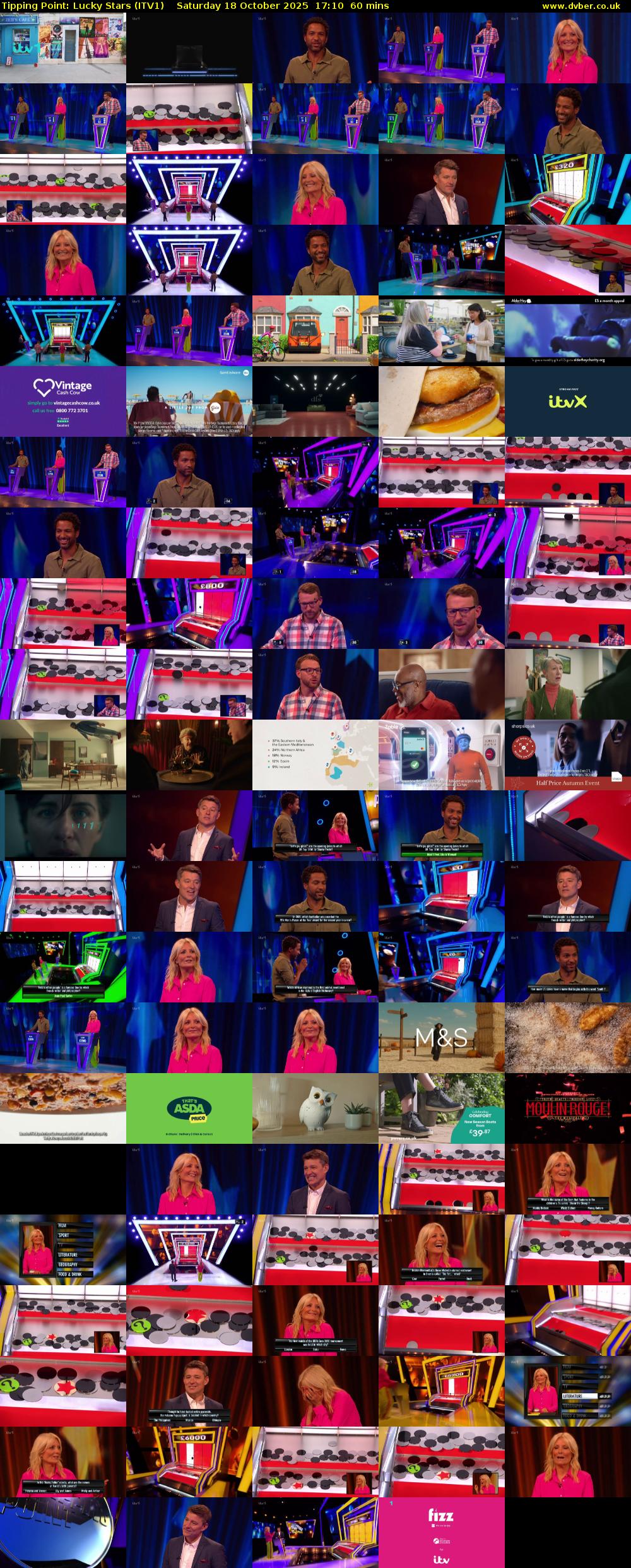 Tipping Point: Lucky Stars (ITV1) Saturday 18 October 2025 17:10 - 18:10
