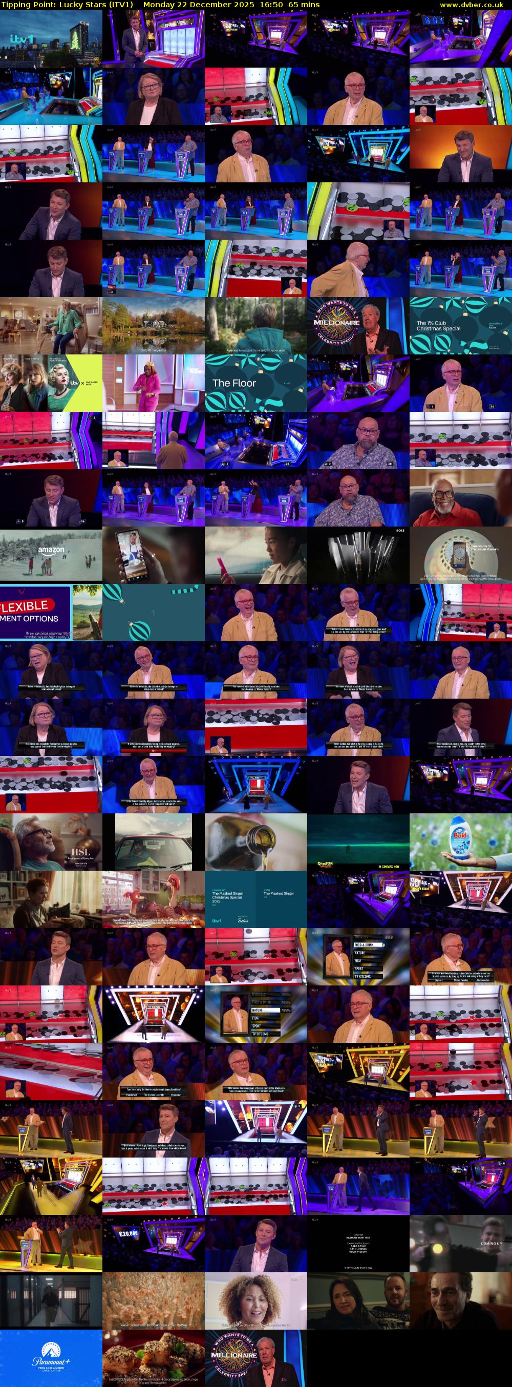 Tipping Point: Lucky Stars (ITV1) Monday 22 December 2025 16:50 - 17:55