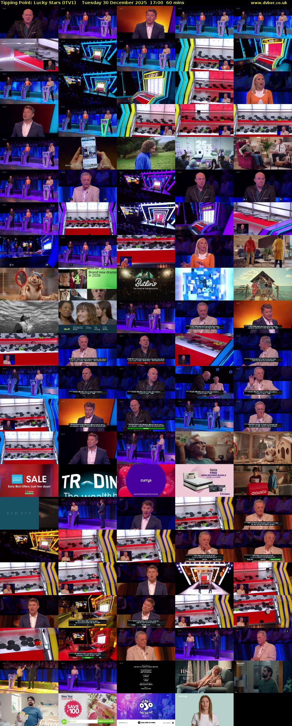 Tipping Point: Lucky Stars (ITV1) Tuesday 30 December 2025 17:00 - 18:00