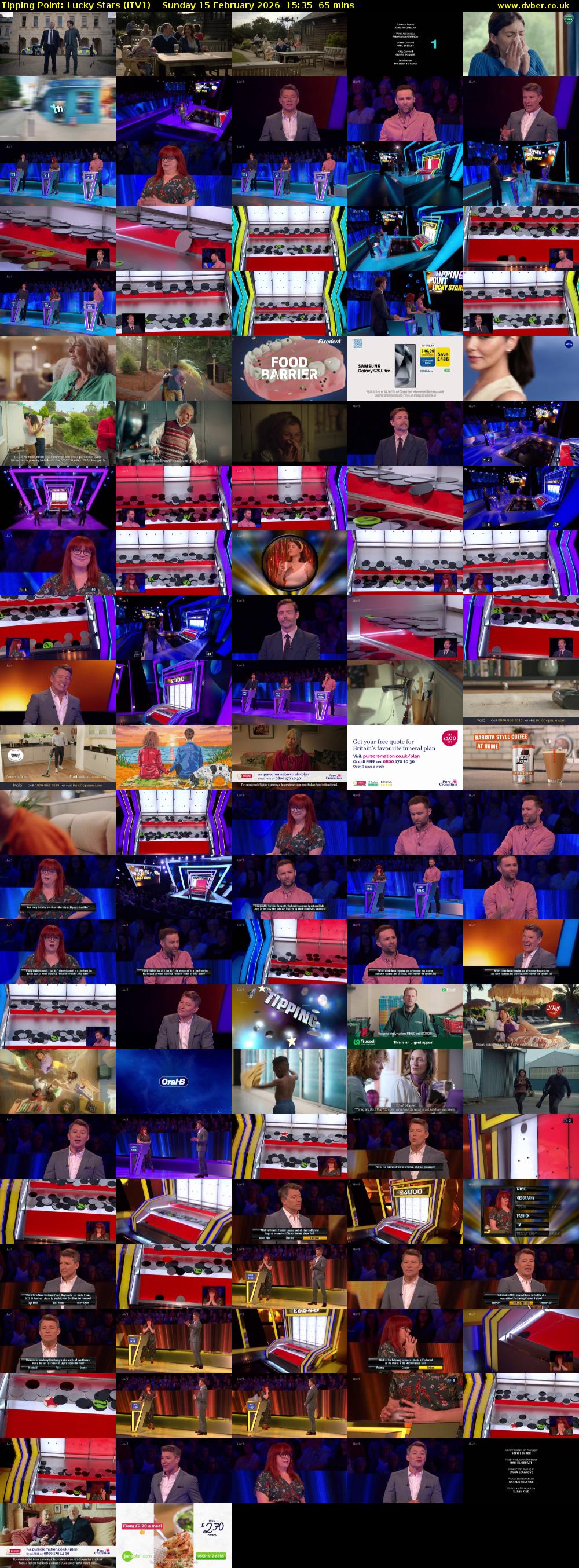 Tipping Point: Lucky Stars (ITV1) Sunday 15 February 2026 15:35 - 16:40