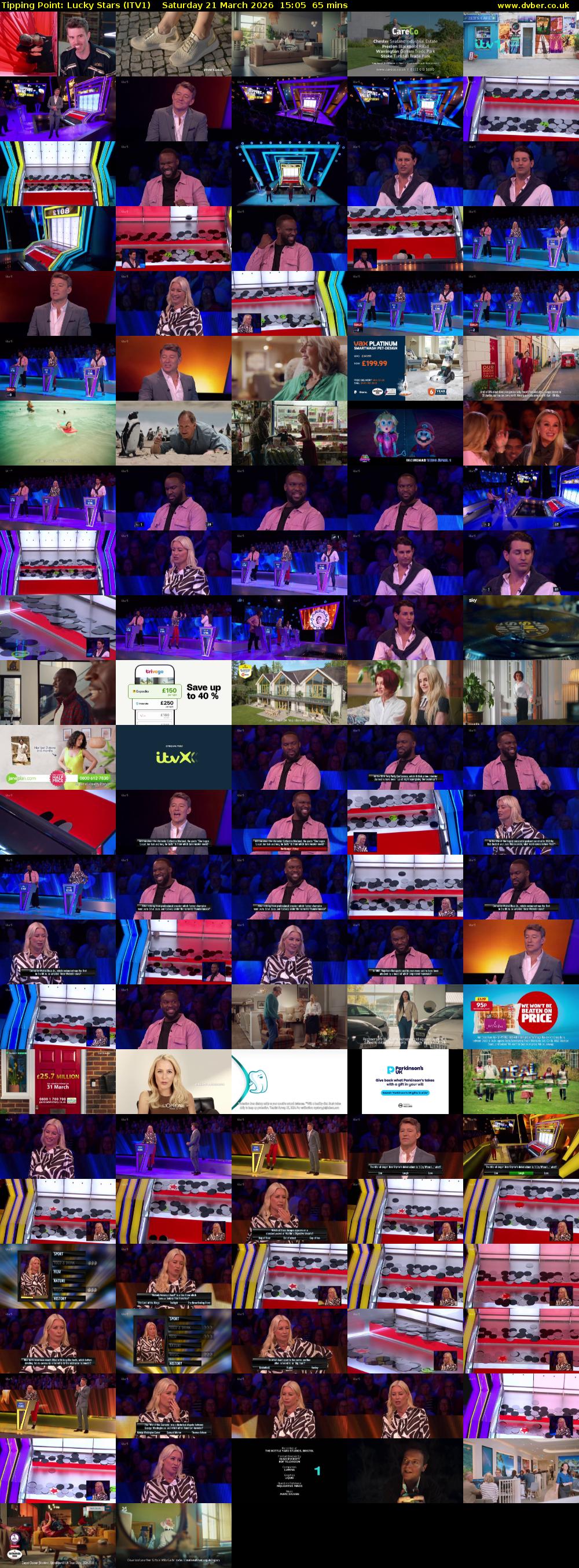 Tipping Point: Lucky Stars (ITV1) Saturday 21 March 2026 15:05 - 16:10