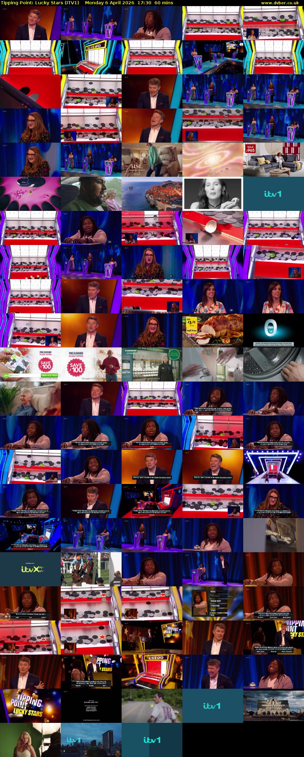 Tipping Point: Lucky Stars (ITV1) Monday 6 April 2026 17:30 - 18:30