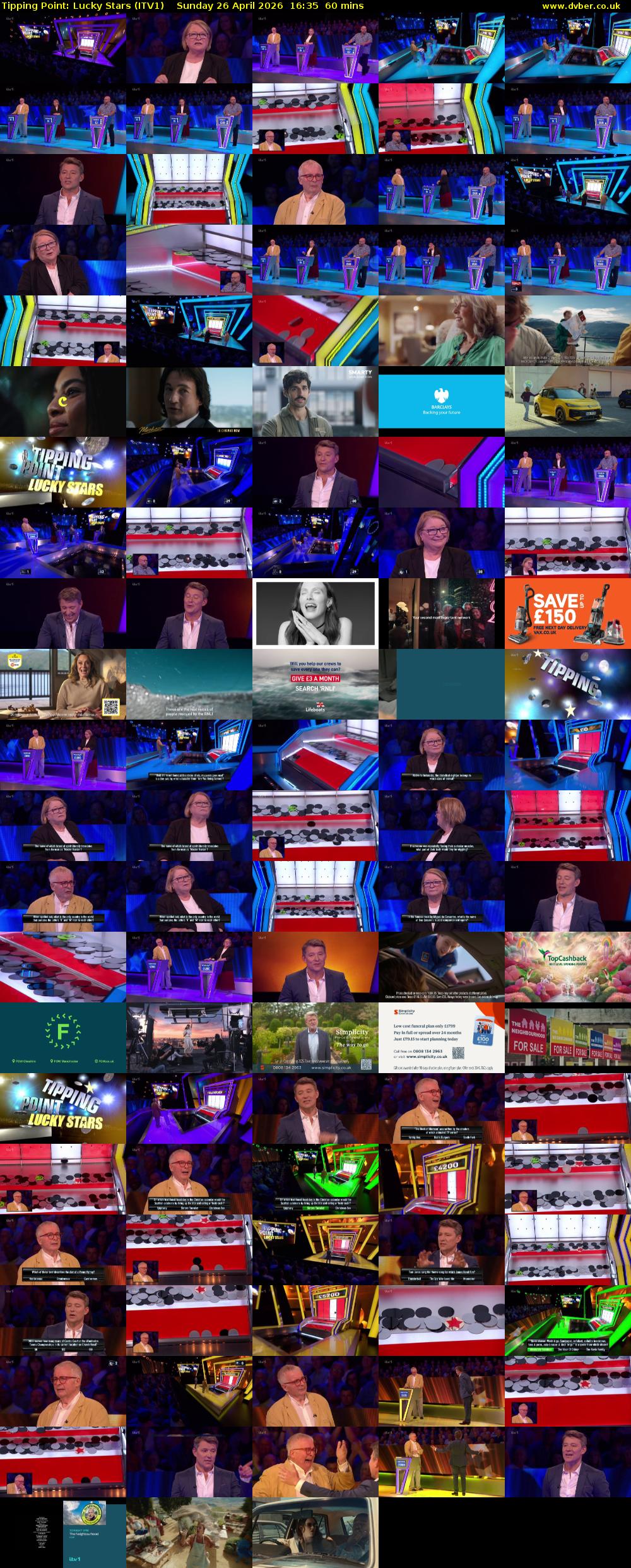 Tipping Point: Lucky Stars (ITV1) Sunday 26 April 2026 16:35 - 17:35