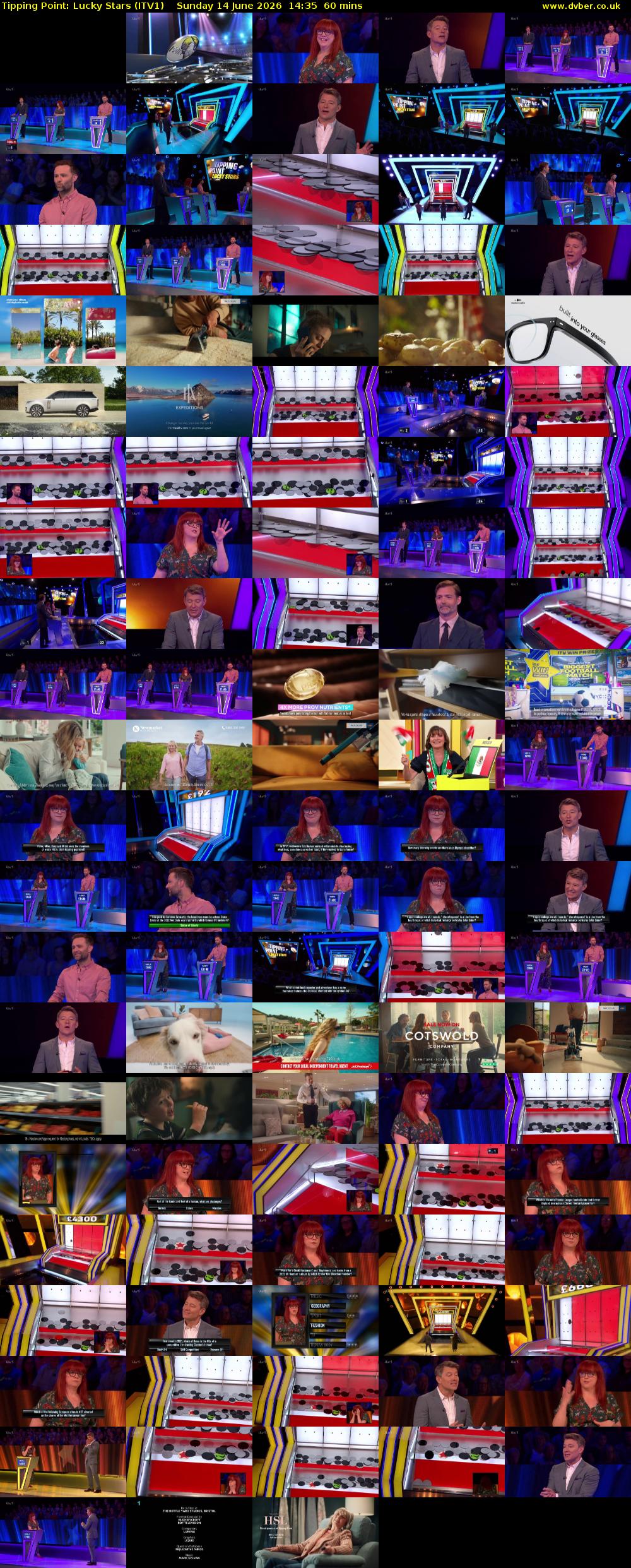 Tipping Point: Lucky Stars (ITV1) Sunday 14 June 2026 14:35 - 15:35