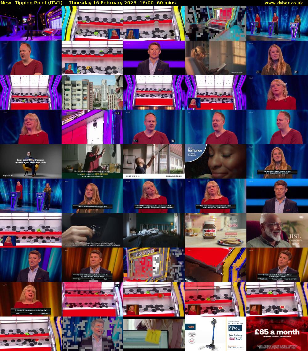 Tipping Point (ITV1) Thursday 16 February 2023 16:00 - 17:00