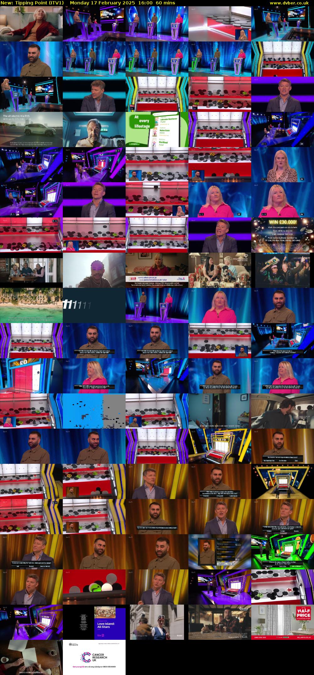 Tipping Point (ITV1) Monday 17 February 2025 16:00 - 17:00