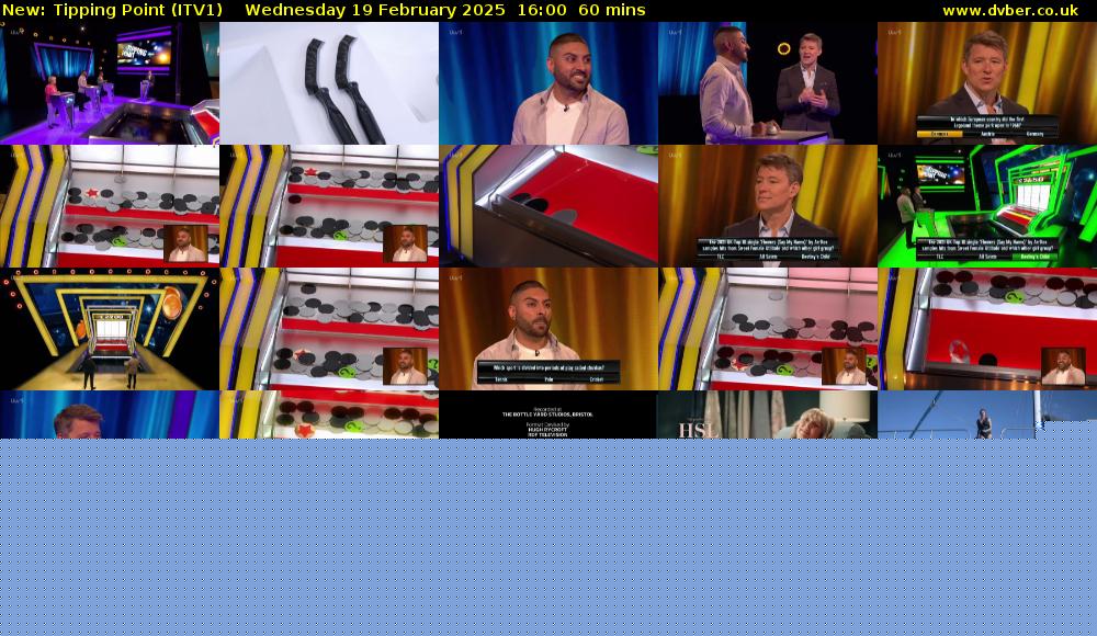 Tipping Point (ITV1) Wednesday 19 February 2025 16:00 - 17:00