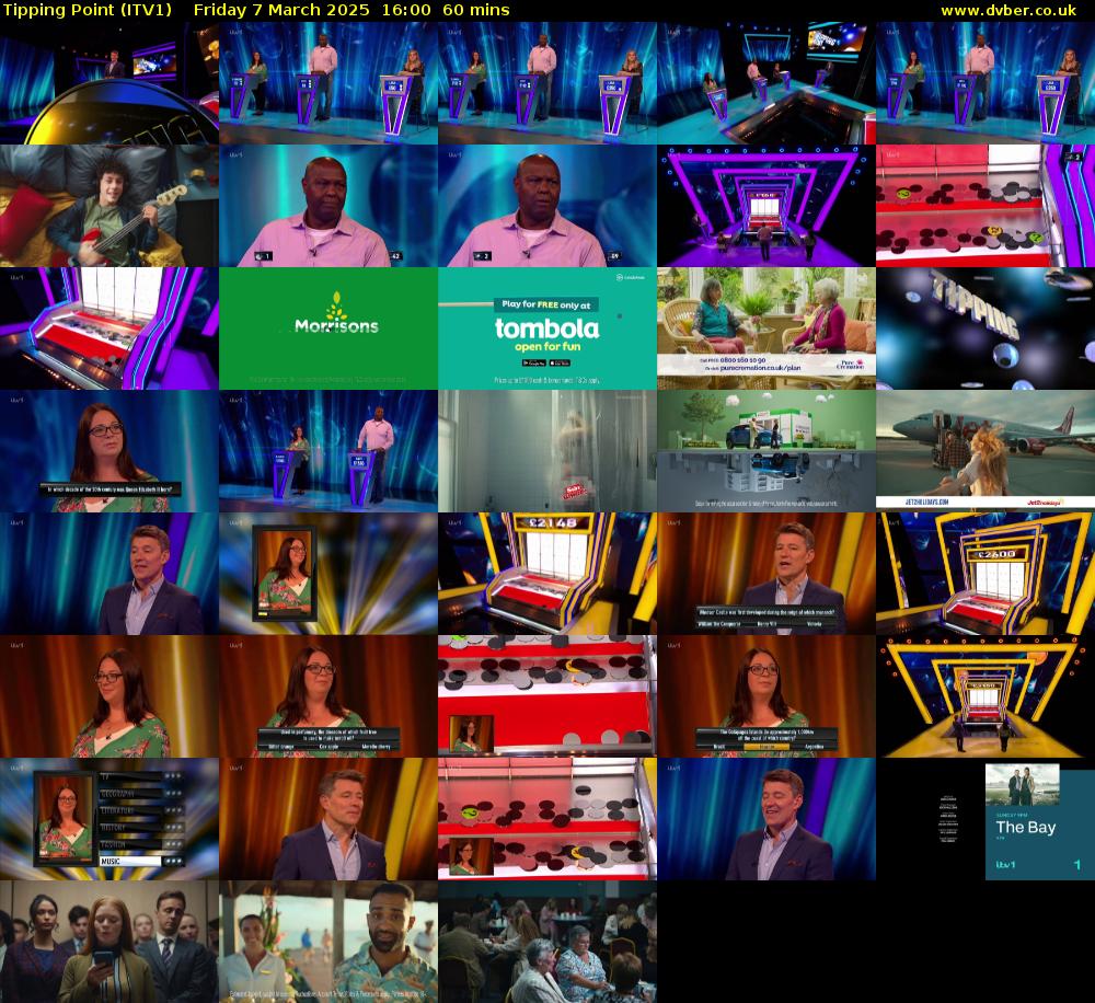 Tipping Point (ITV1) Friday 7 March 2025 16:00 - 17:00