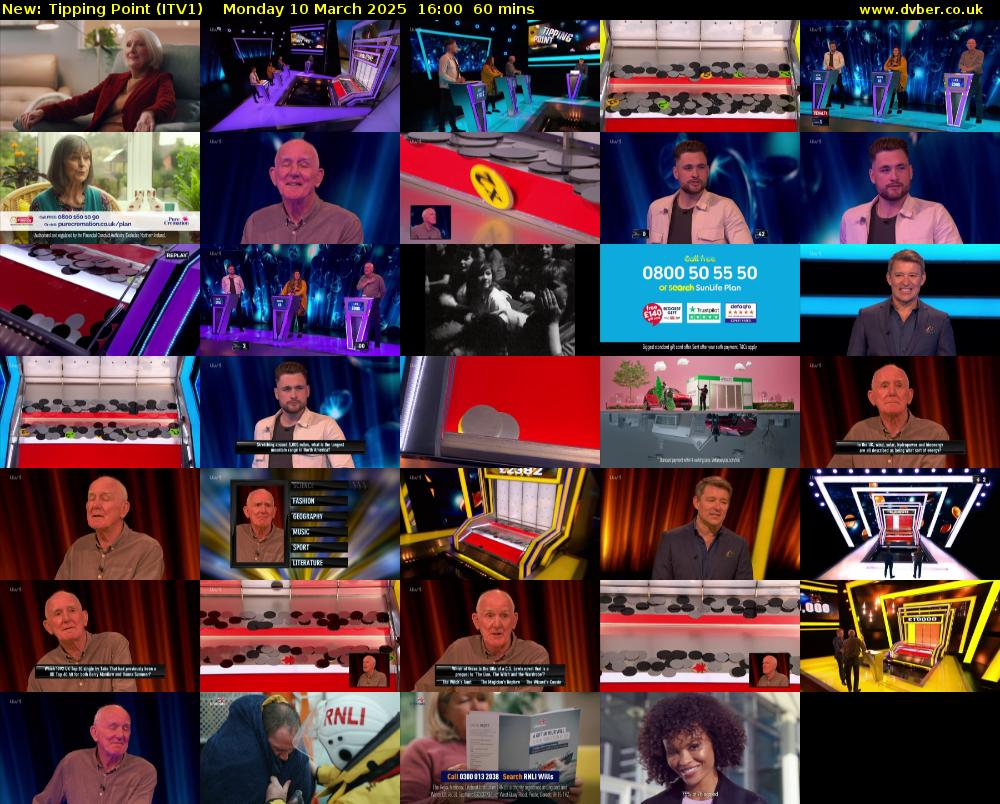 Tipping Point (ITV1) Monday 10 March 2025 16:00 - 17:00