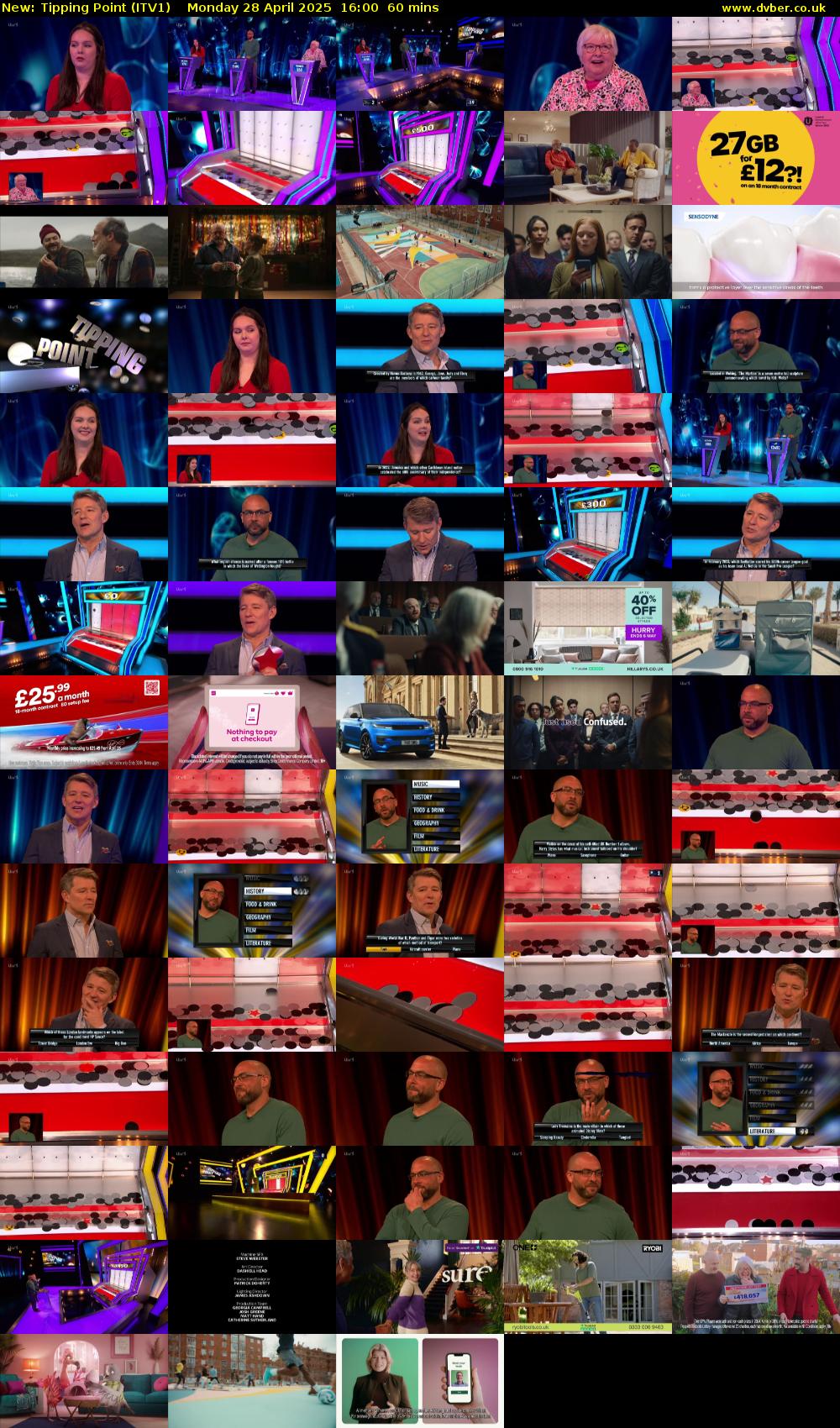 Tipping Point (ITV1) Monday 28 April 2025 16:00 - 17:00