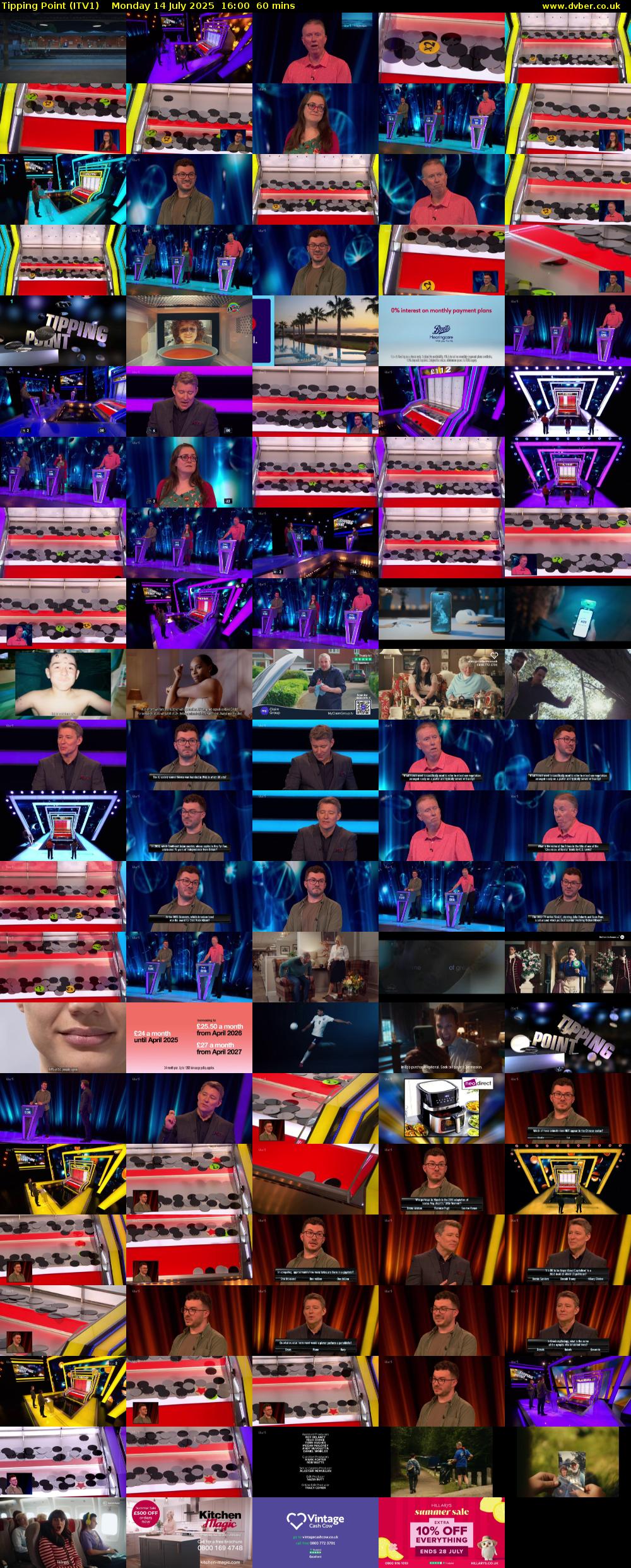 Tipping Point (ITV1) Monday 14 July 2025 16:00 - 17:00
