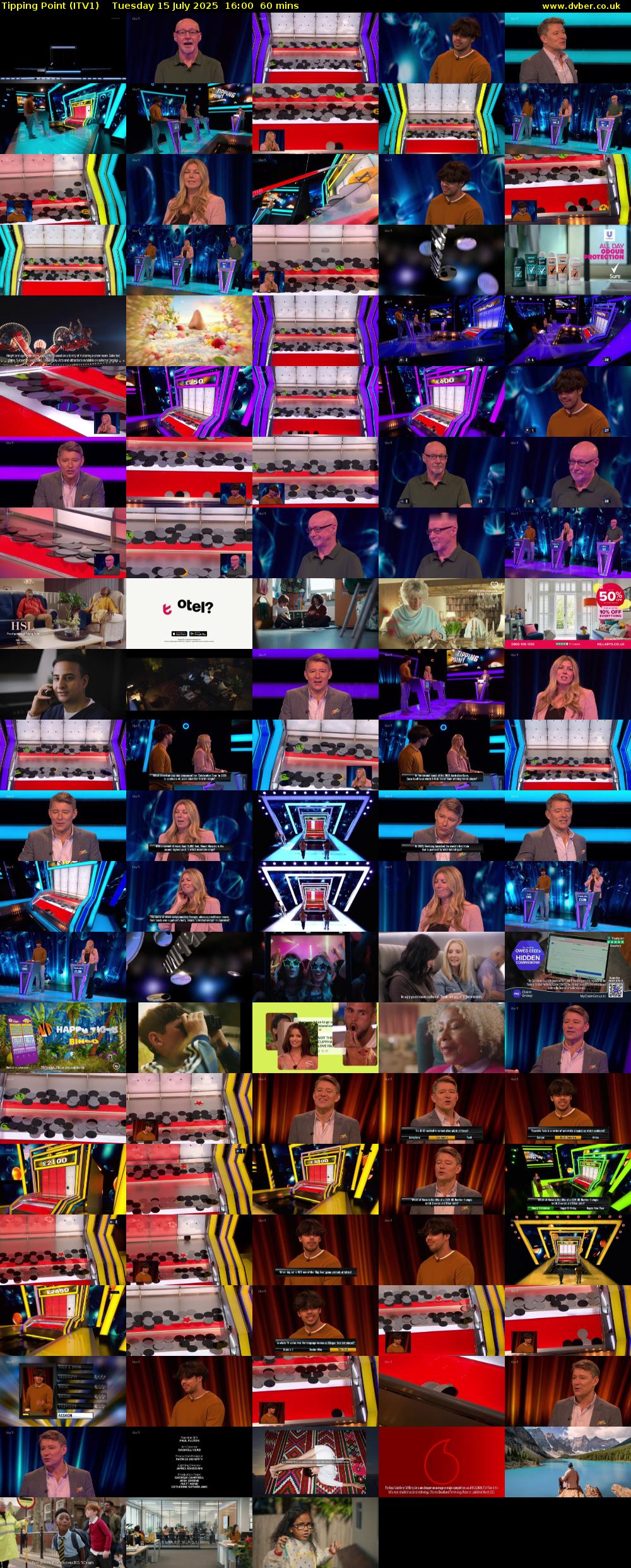 Tipping Point (ITV1) Tuesday 15 July 2025 16:00 - 17:00