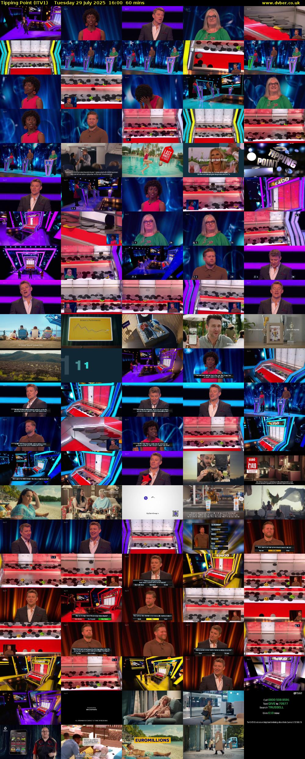 Tipping Point (ITV1) Tuesday 29 July 2025 16:00 - 17:00