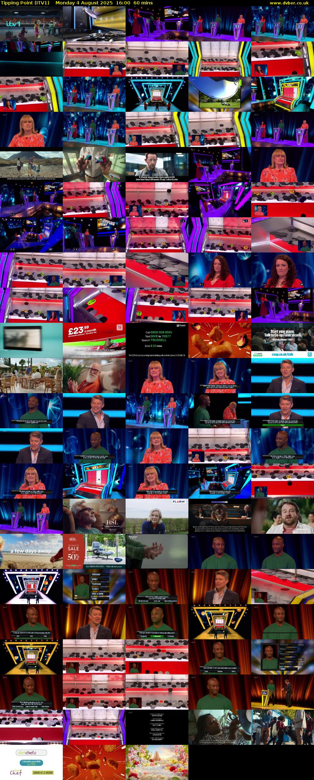 Tipping Point (ITV1) Monday 4 August 2025 16:00 - 17:00