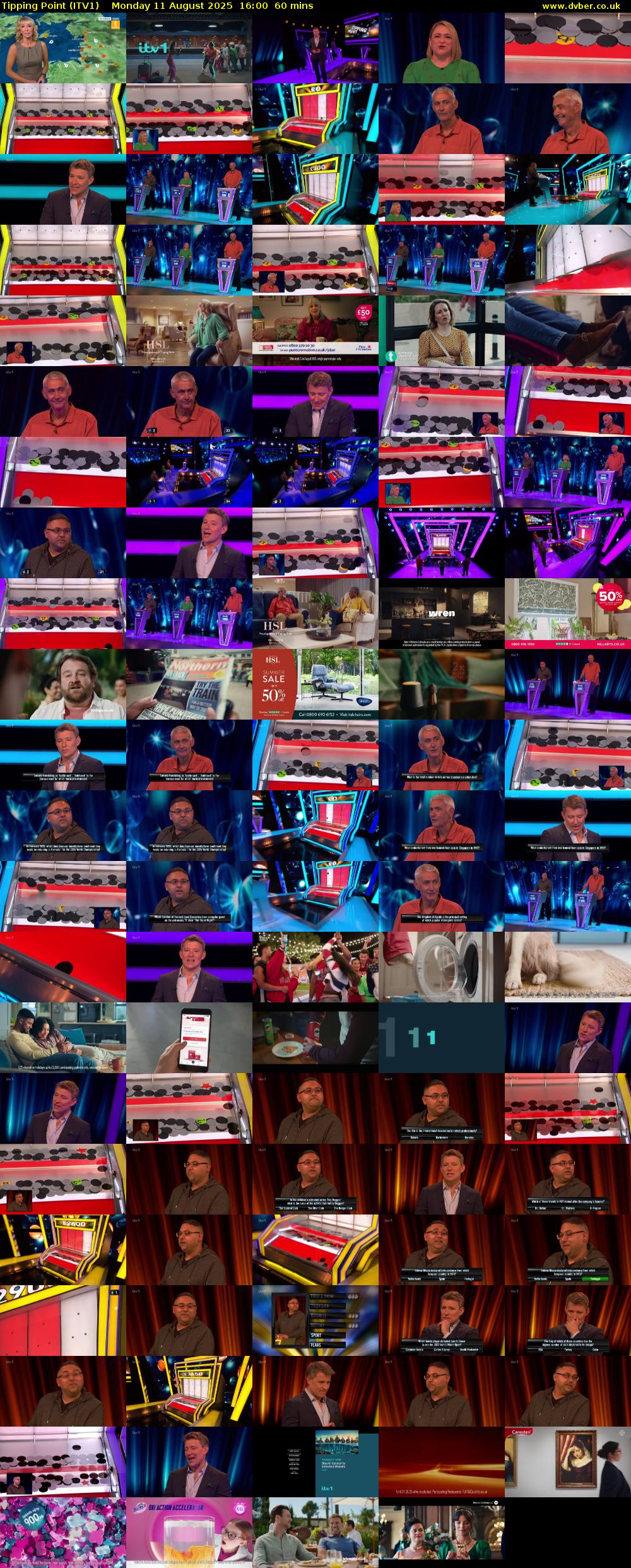 Tipping Point (ITV1) Monday 11 August 2025 16:00 - 17:00