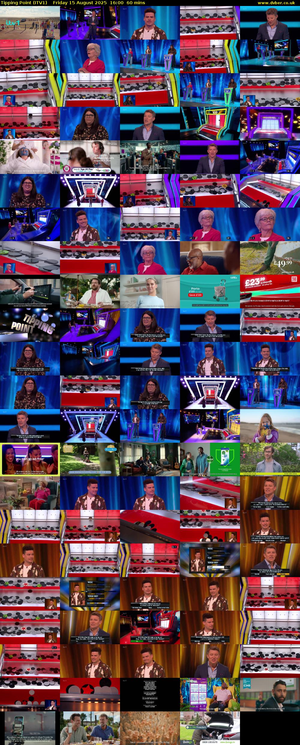 Tipping Point (ITV1) Friday 15 August 2025 16:00 - 17:00