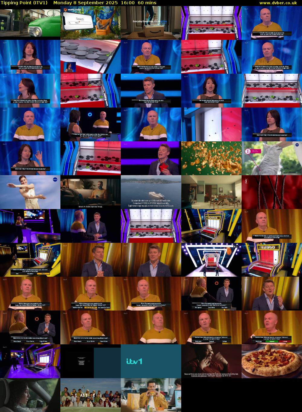 Tipping Point (ITV1) Monday 8 September 2025 16:00 - 17:00