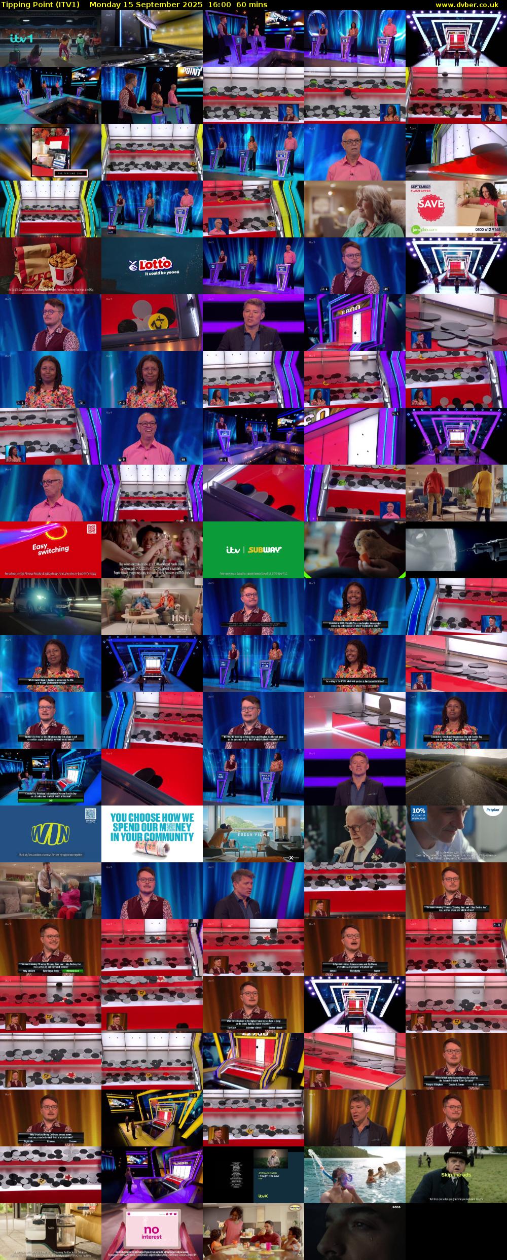 Tipping Point (ITV1) Monday 15 September 2025 16:00 - 17:00