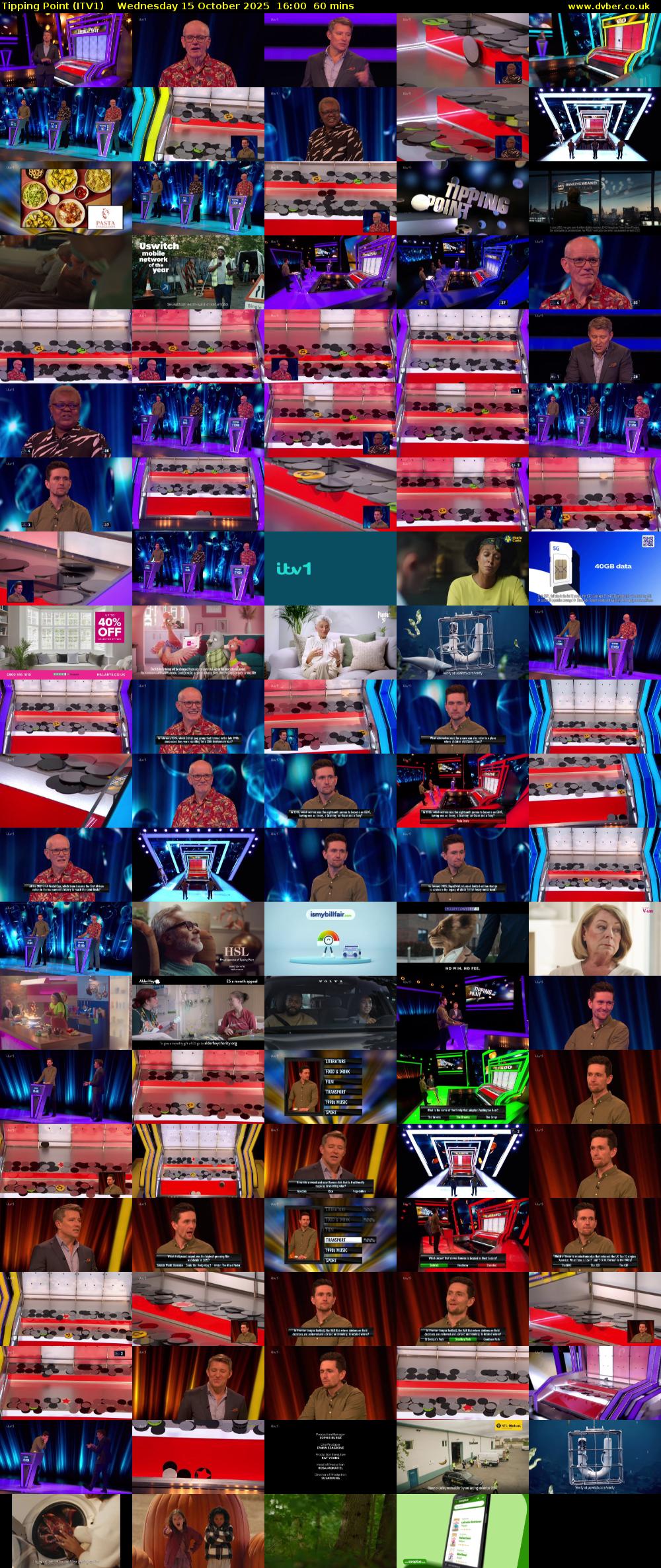 Tipping Point (ITV1) Wednesday 15 October 2025 16:00 - 17:00