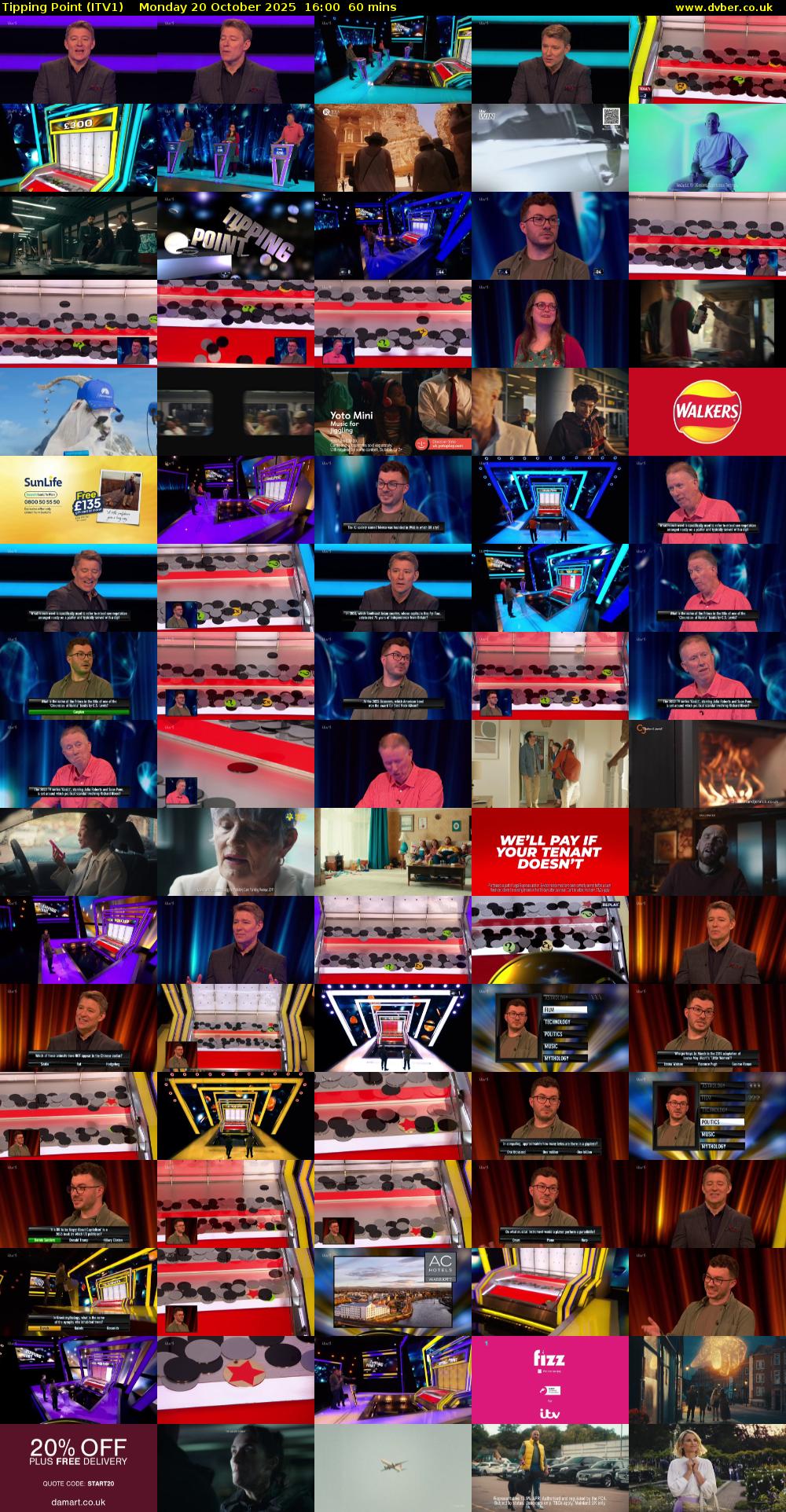 Tipping Point (ITV1) Monday 20 October 2025 16:00 - 17:00