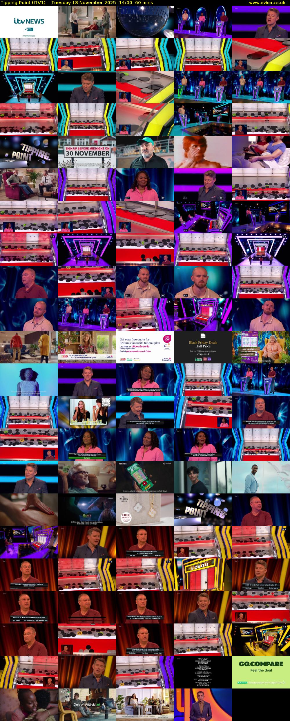 Tipping Point (ITV1) Tuesday 18 November 2025 14:00 - 15:00