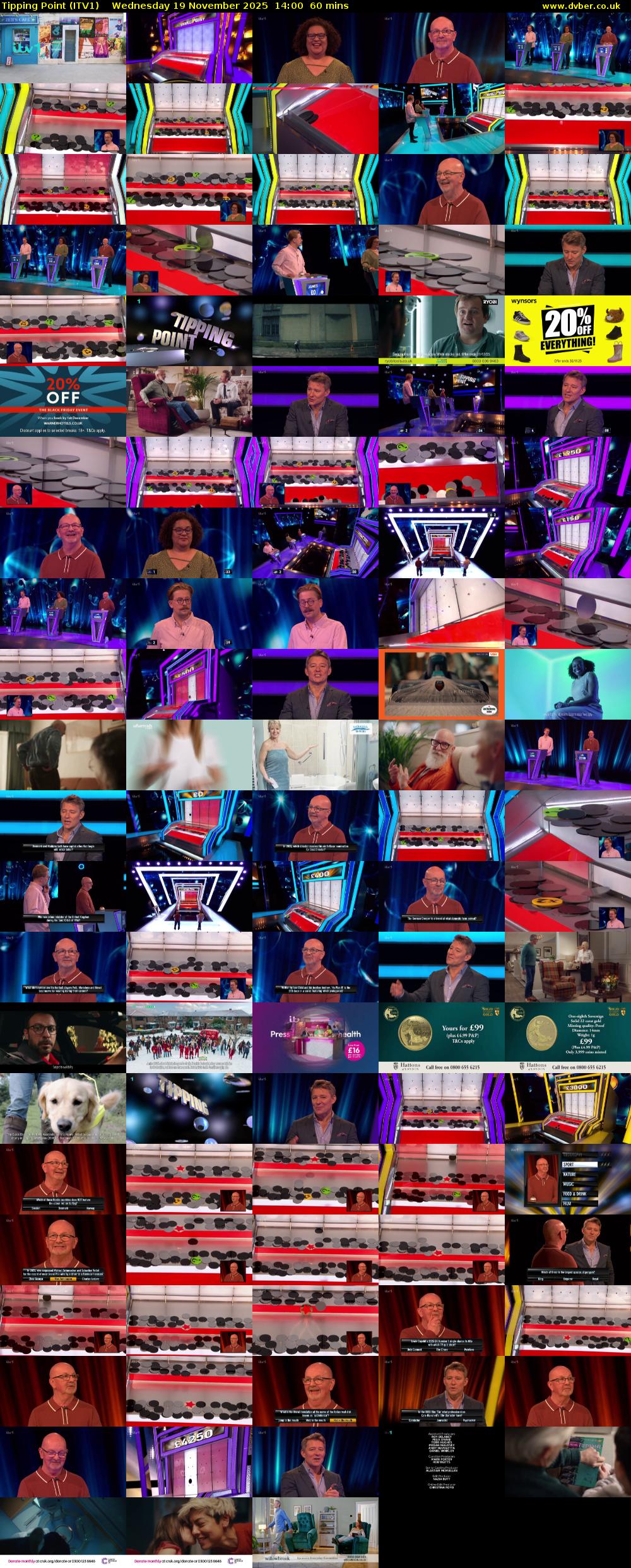 Tipping Point (ITV1) Wednesday 19 November 2025 14:00 - 15:00