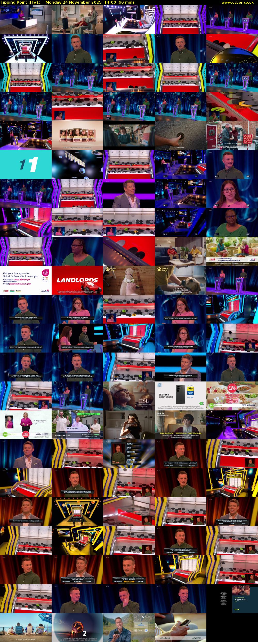 Tipping Point (ITV1) Monday 24 November 2025 14:00 - 15:00