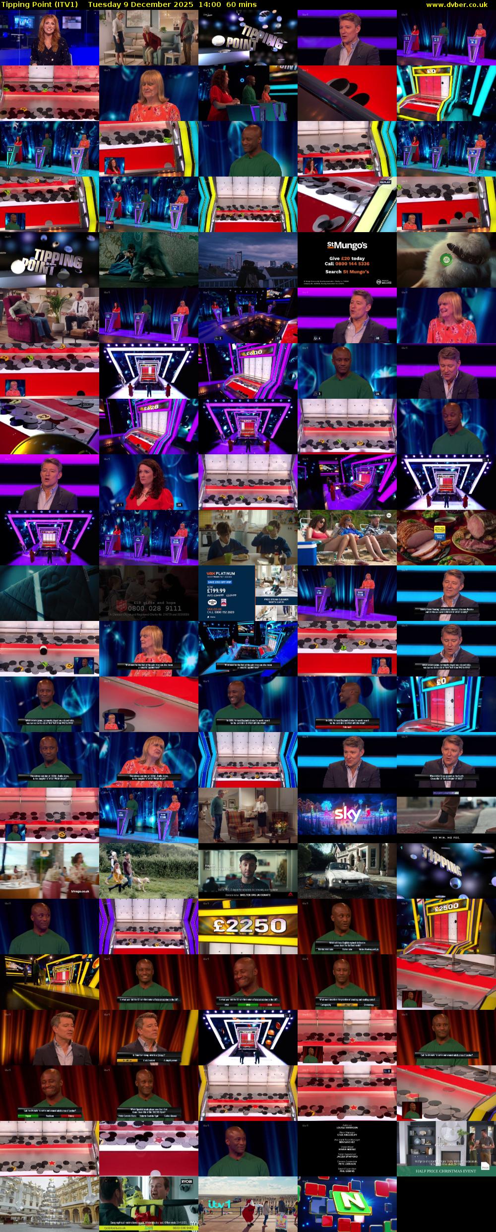 Tipping Point (ITV1) Tuesday 9 December 2025 14:00 - 15:00