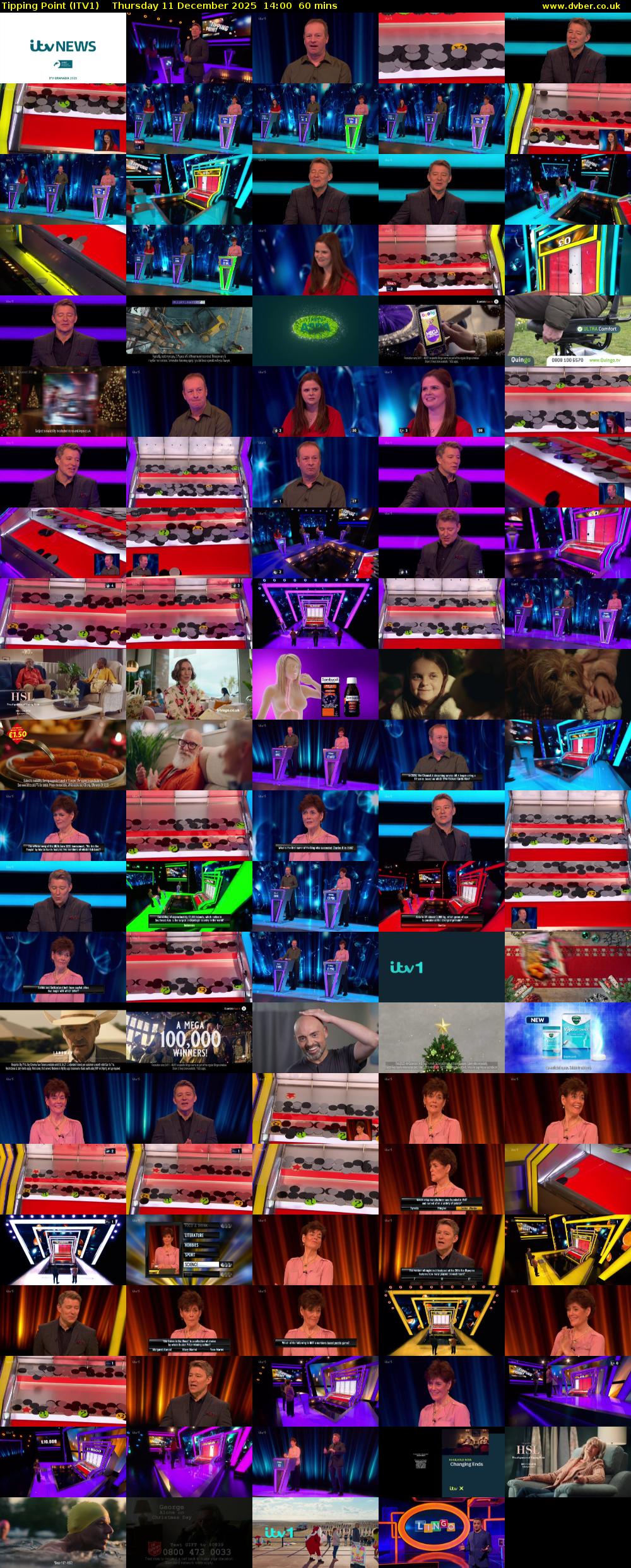 Tipping Point (ITV1) Thursday 11 December 2025 14:00 - 15:00