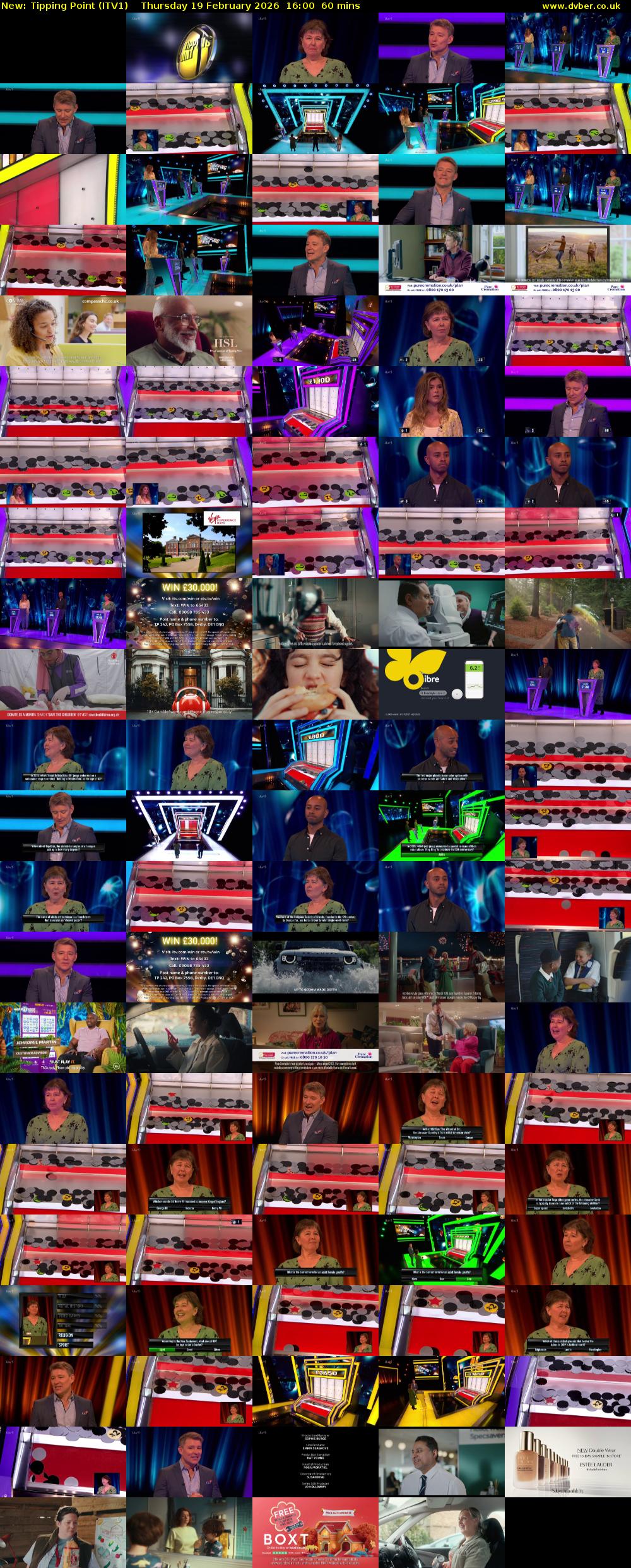 Tipping Point (ITV1) Thursday 19 February 2026 16:00 - 17:00